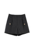 Twill Flap-Pocket Shorts