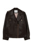 Faux Leather Zip Jacket