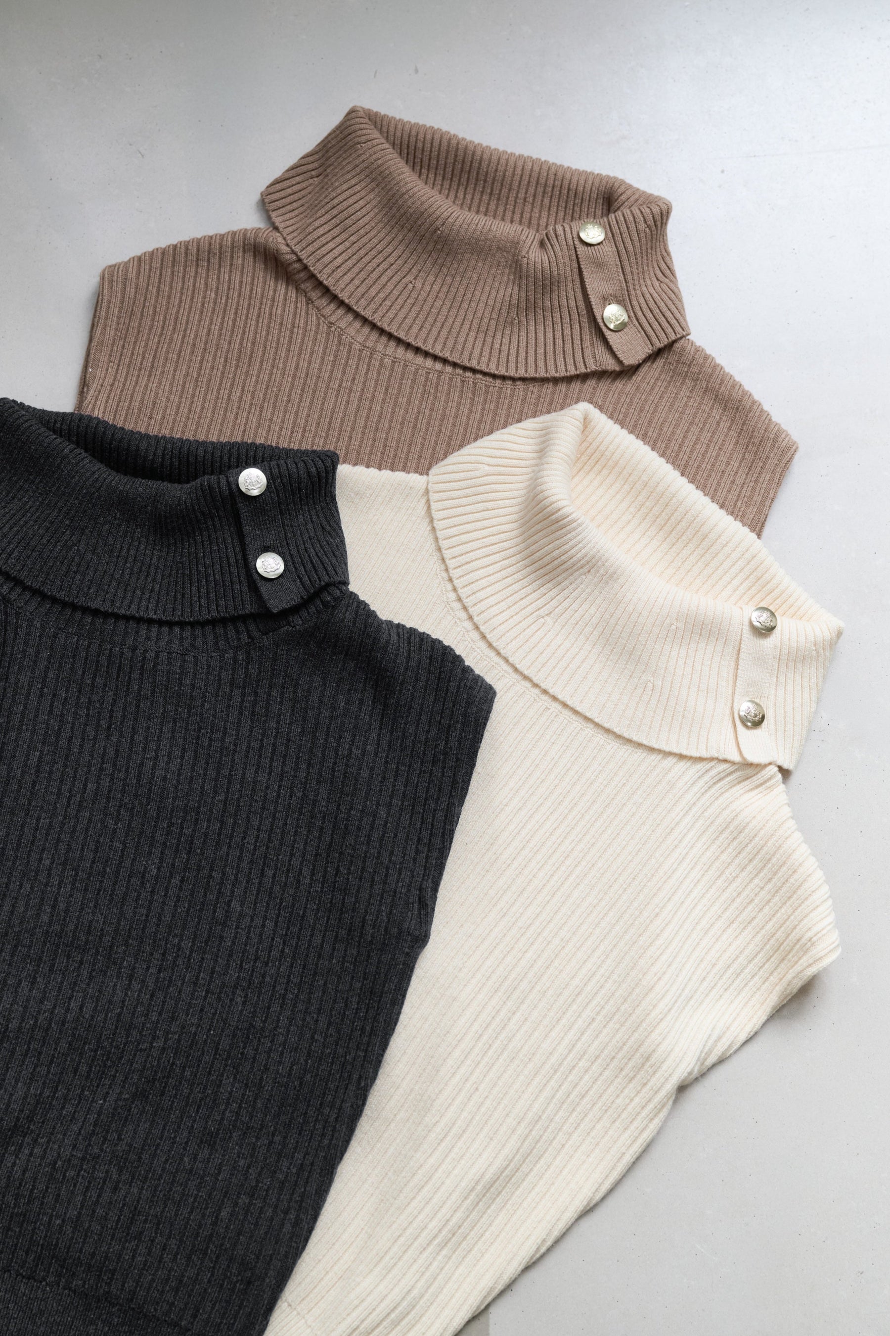 Fold-Over Sleeveless Knit Top