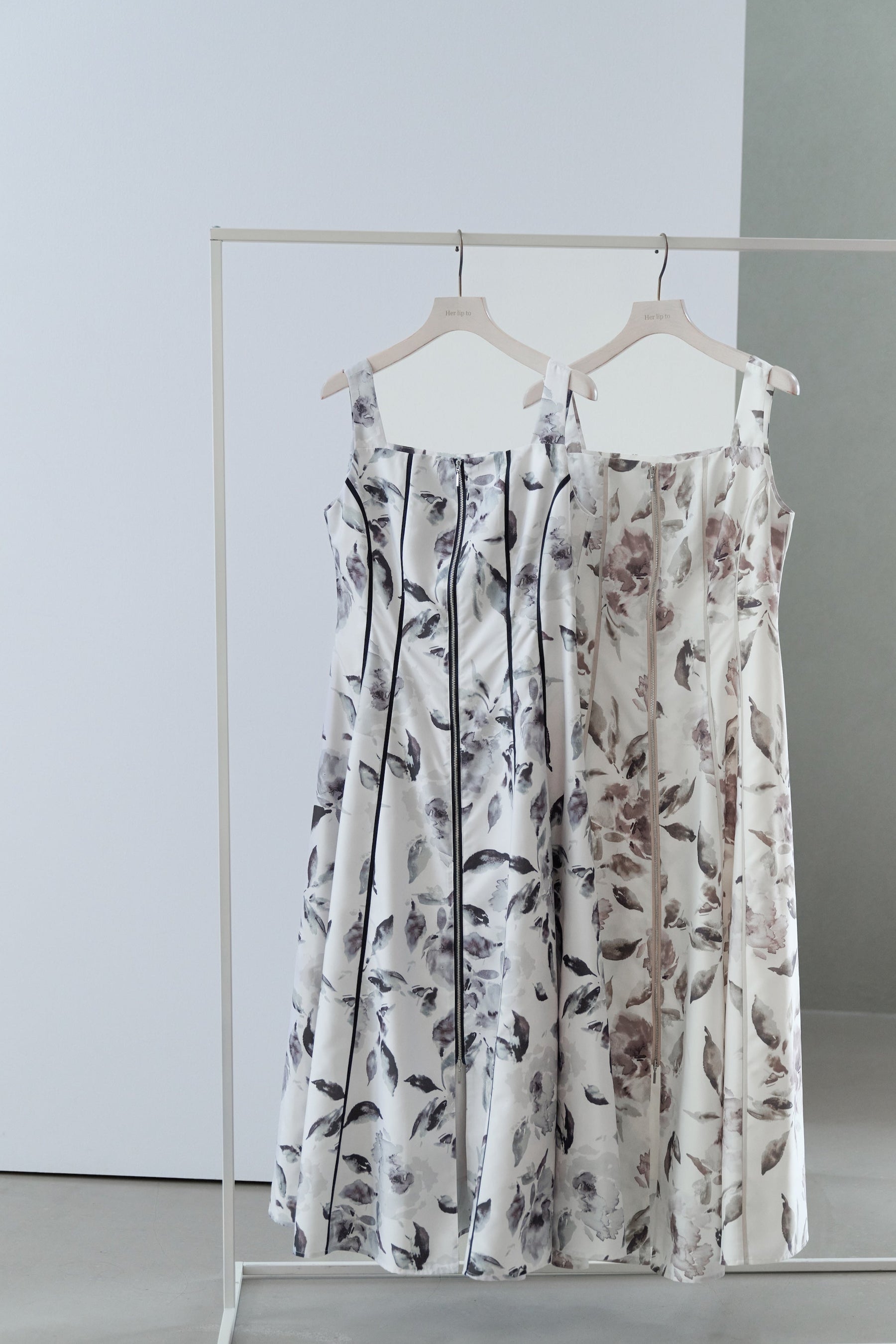 Noemie Floral Zip-Up Dress