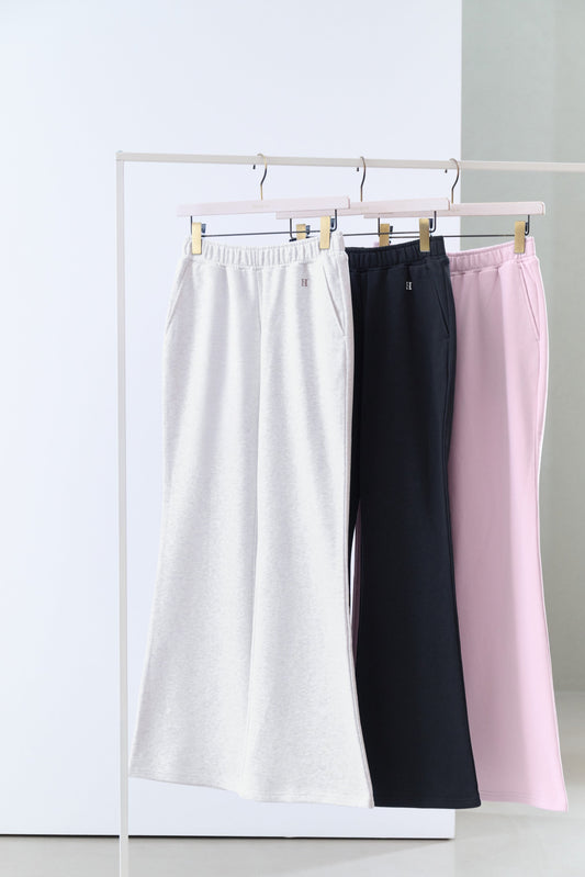 【light gray / pink】Flight Mode Semi-Flare Pants