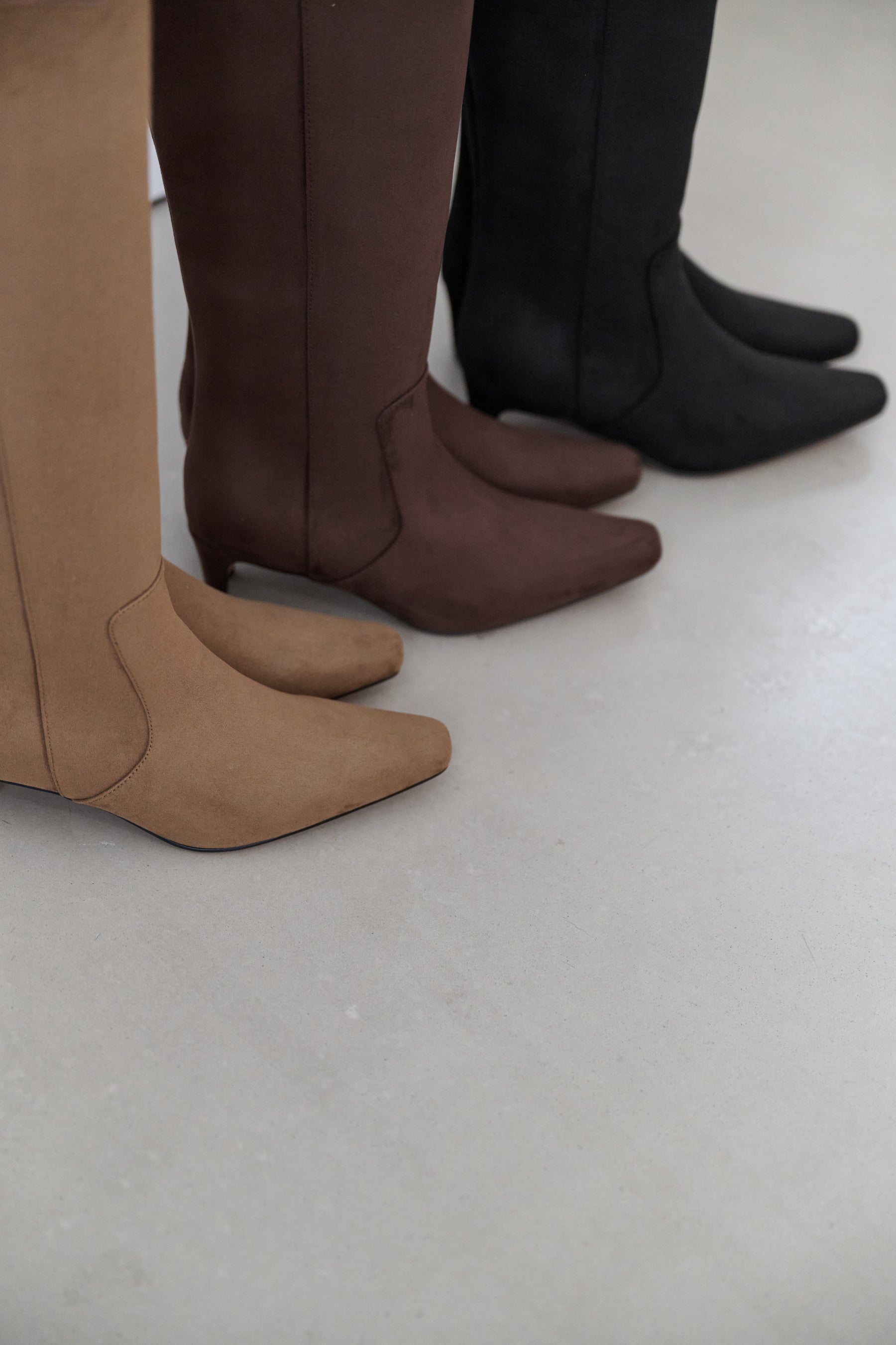 【9月下旬発送】Faux Suede Long Boots