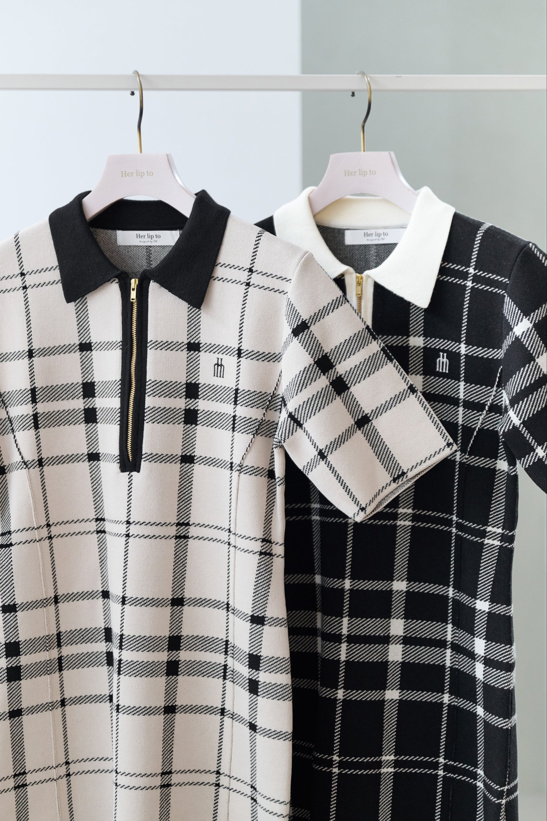 Trois Logo Knit Mini Dress