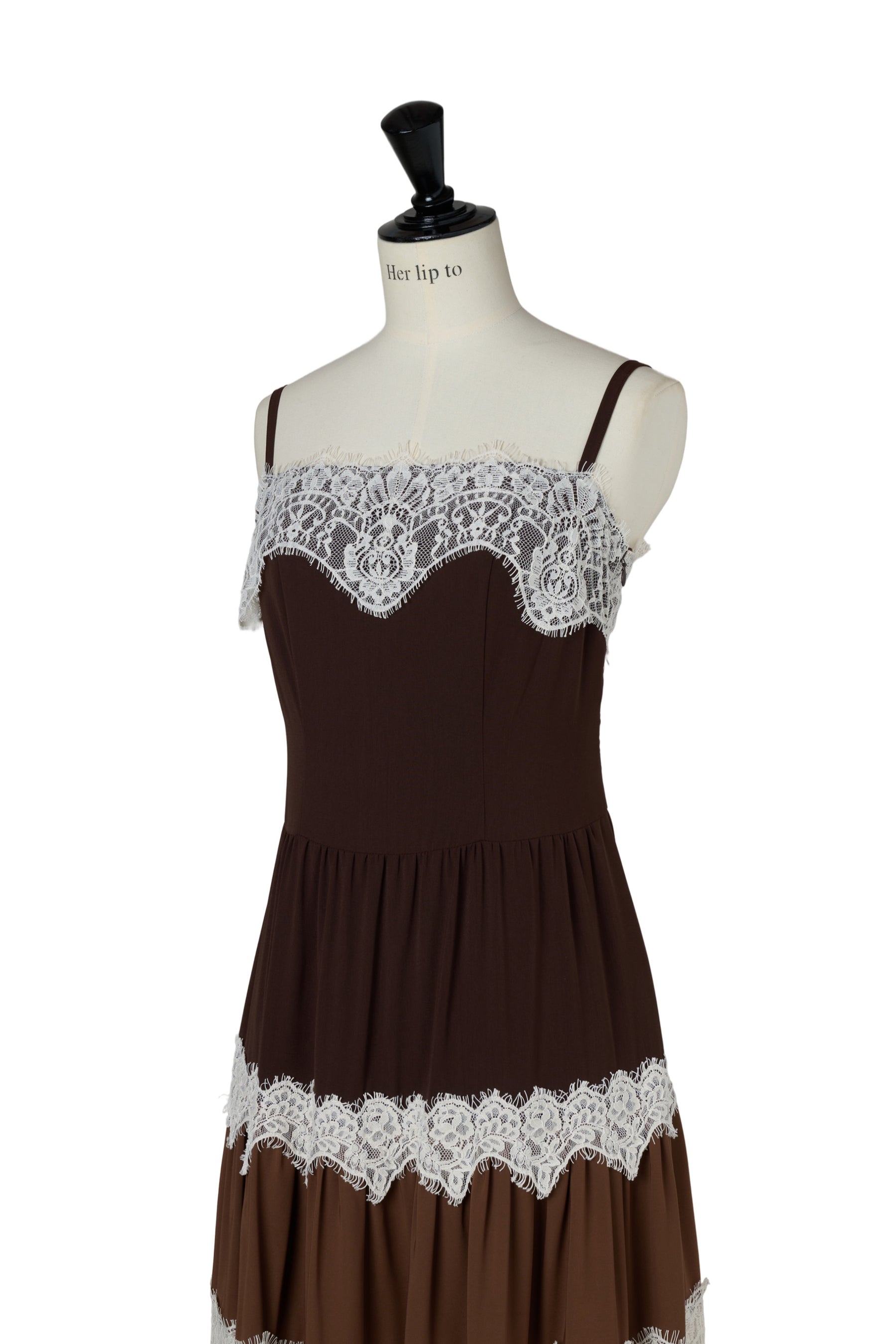 【8月上旬発送】Isa Tiered Lace Cami Dress