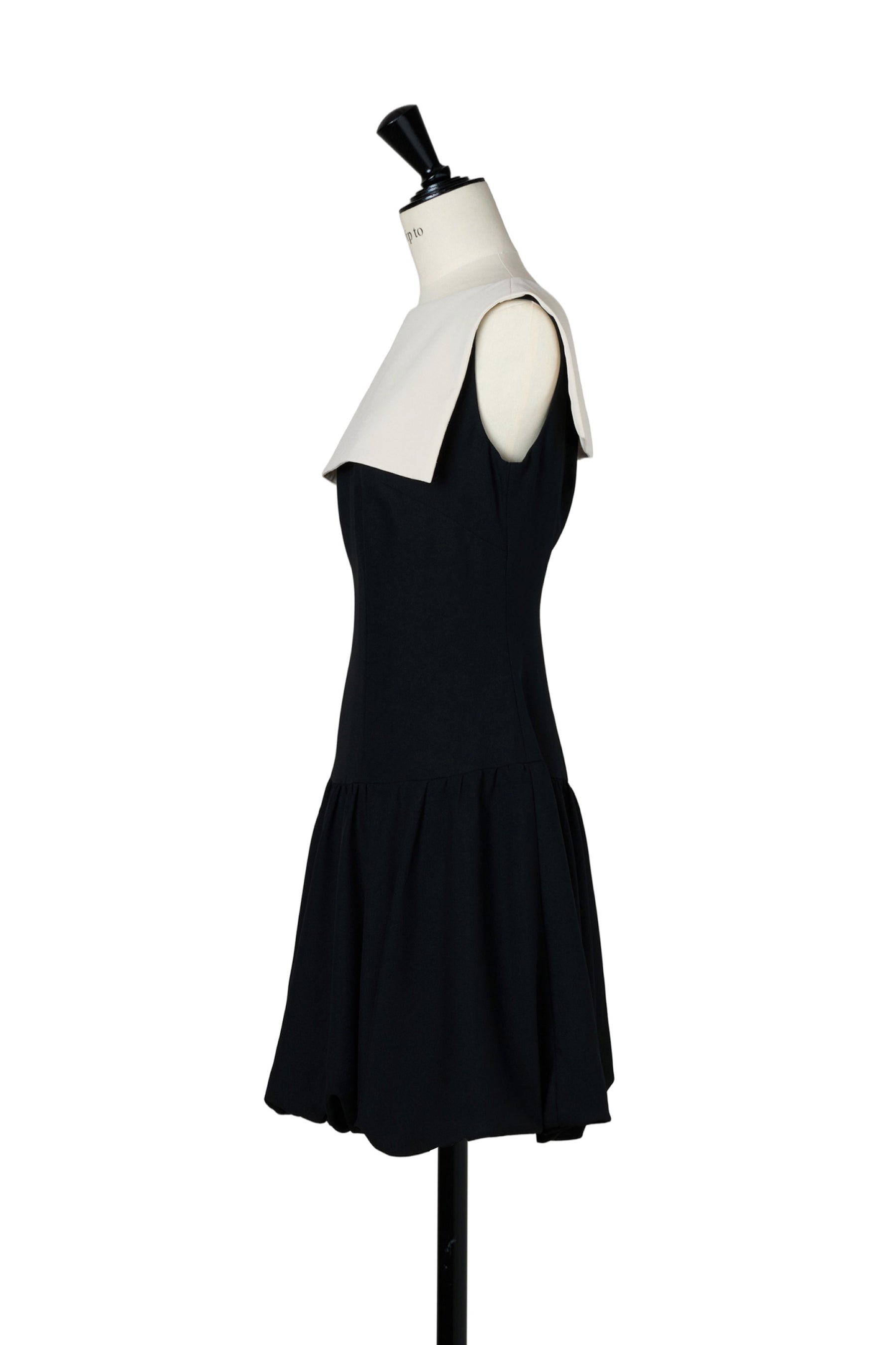 Two-Tone Balloon Mini Dress