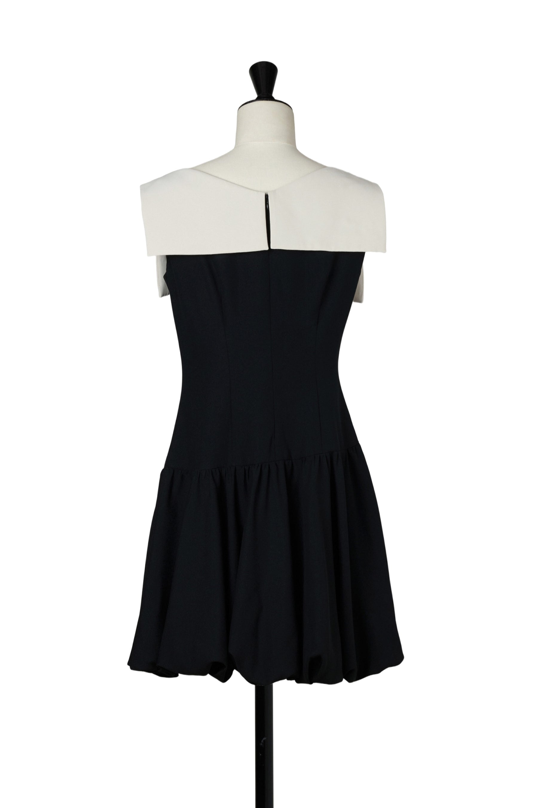 Two-Tone Balloon Mini Dress