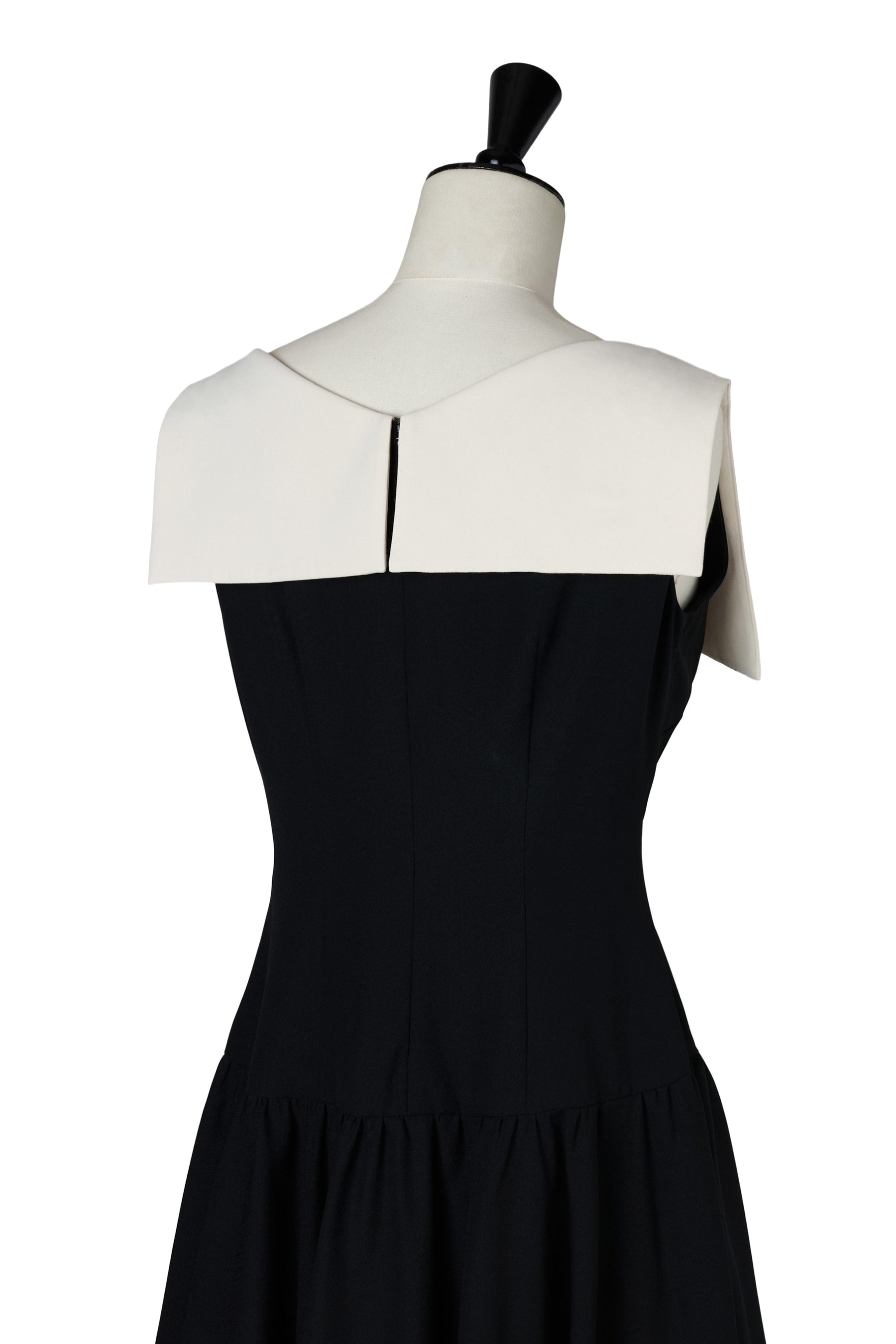 Two-Tone Balloon Mini Dress