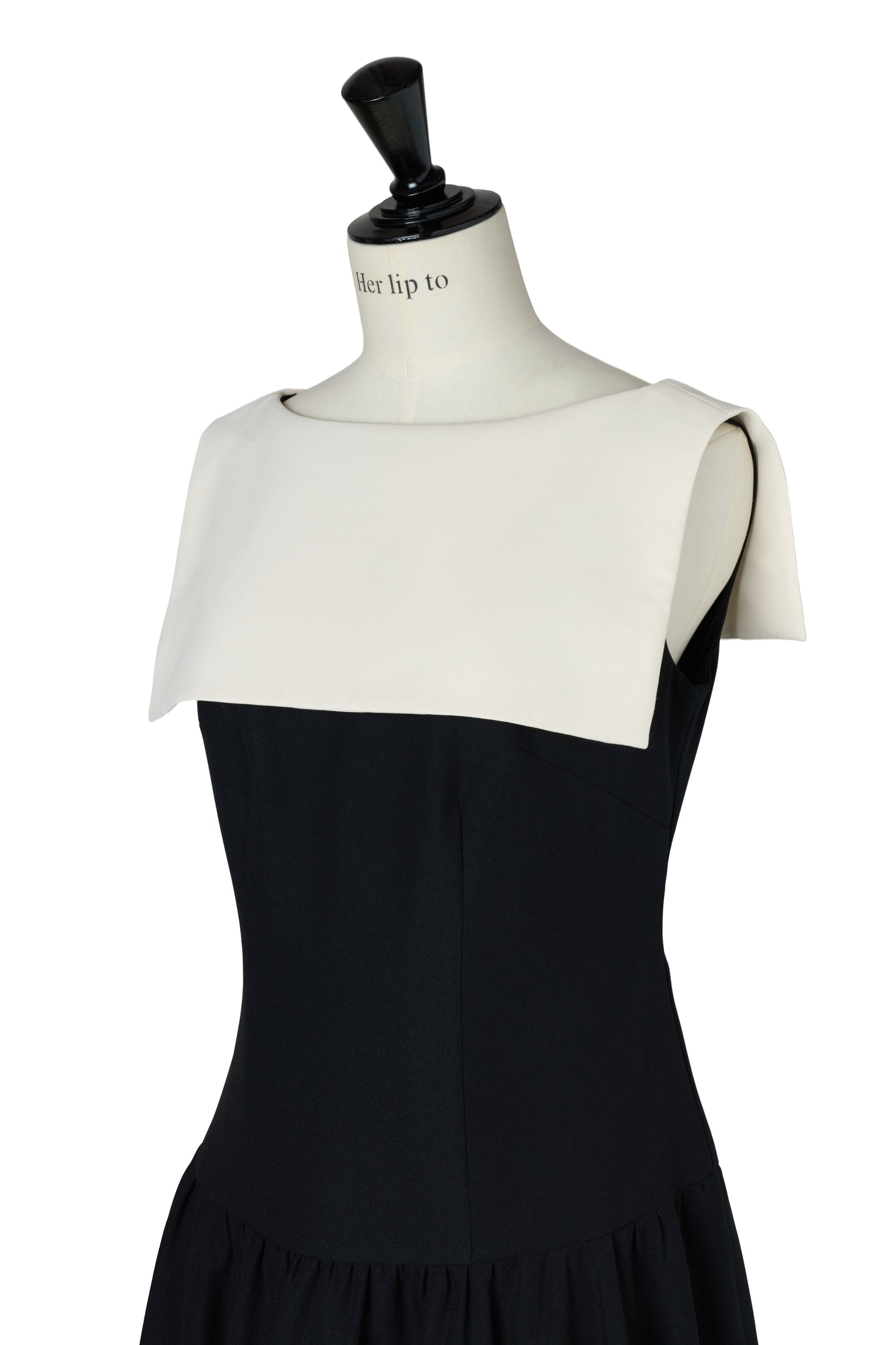 Two-Tone Balloon Mini Dress