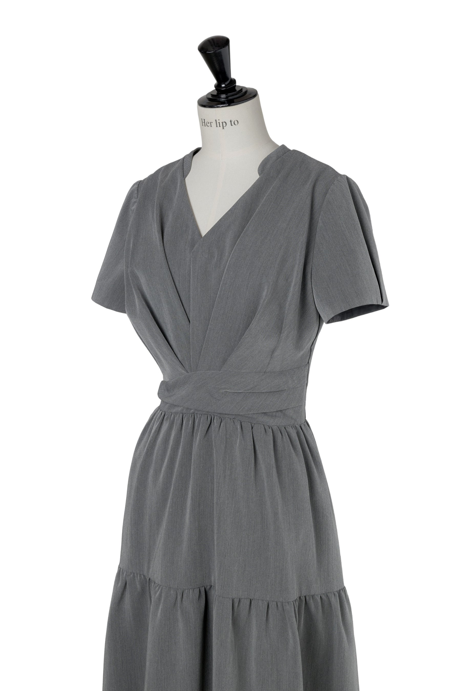 【8月下旬発送】Tucked Gathered Shirt Dress