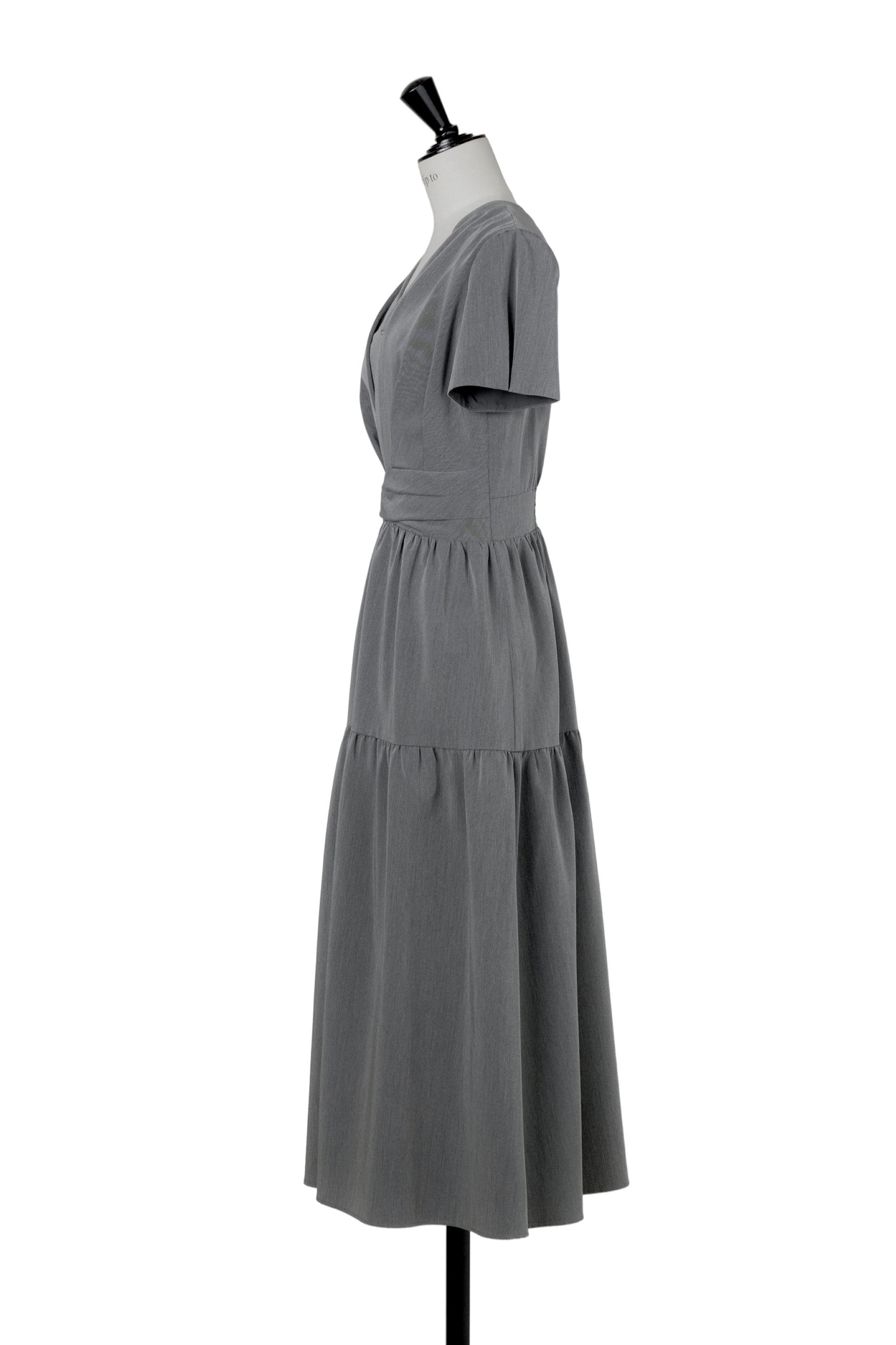 【8月下旬発送】Tucked Gathered Shirt Dress