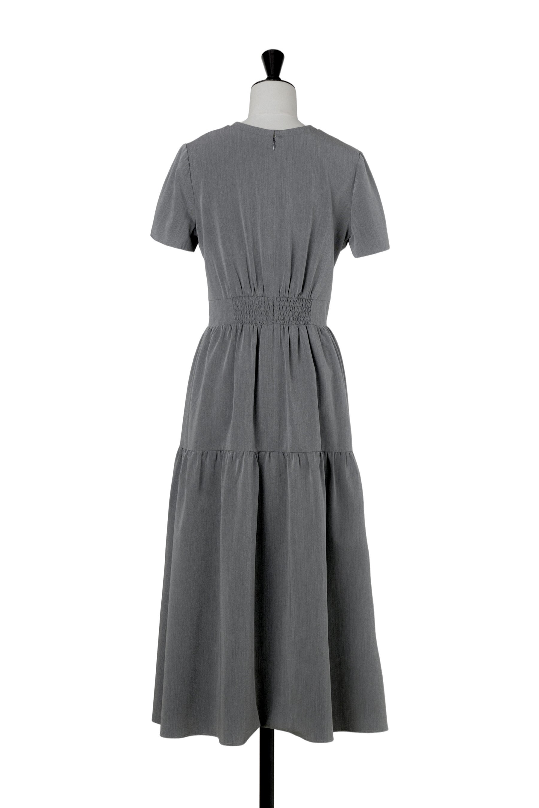 【8月下旬発送】Tucked Gathered Shirt Dress