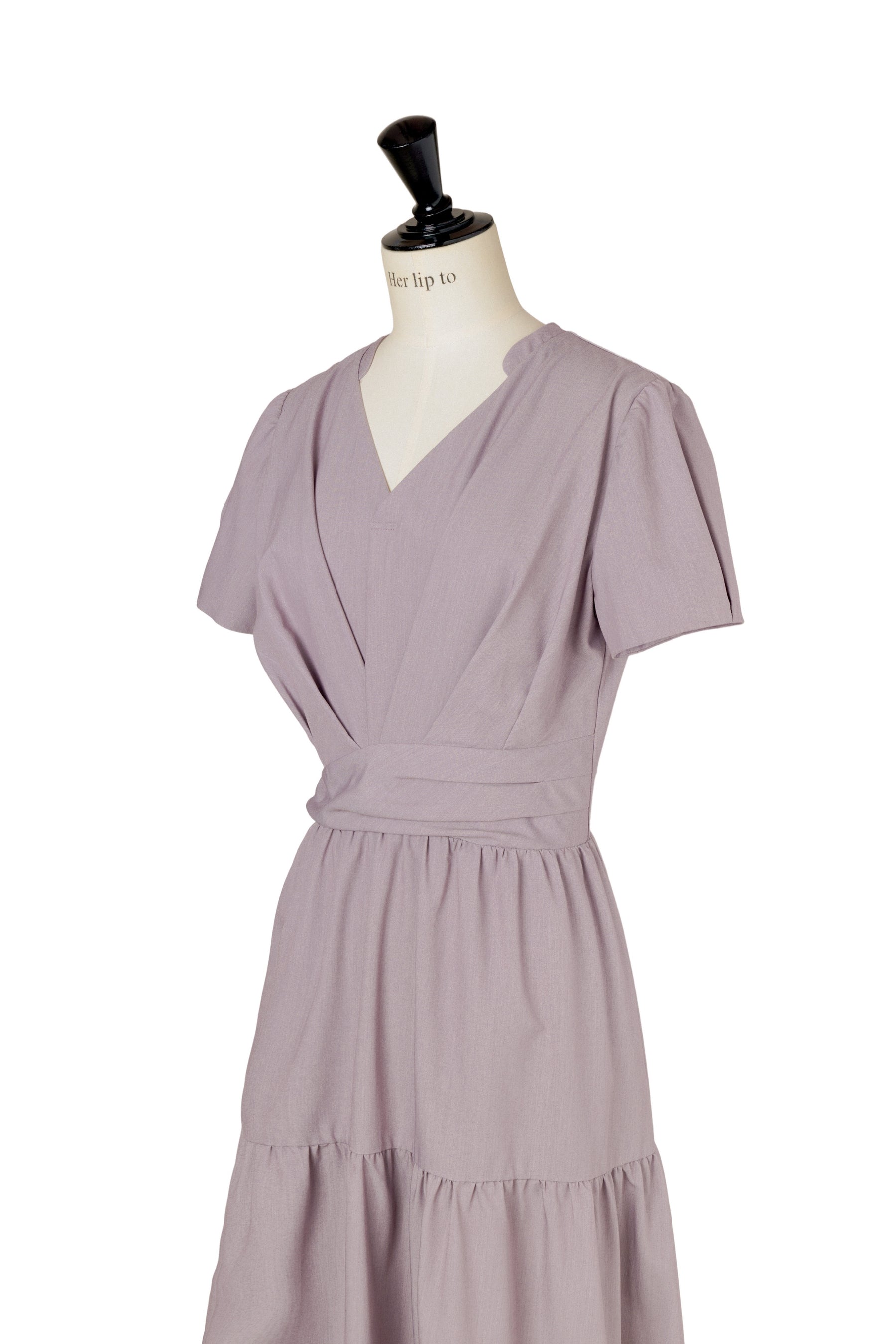 【8月下旬発送】Tucked Gathered Shirt Dress
