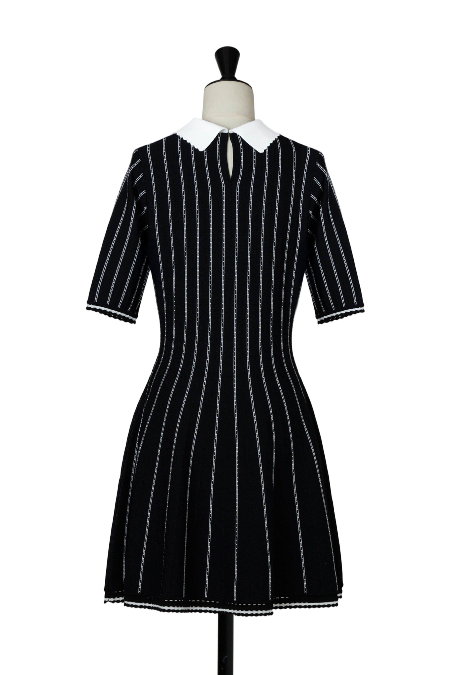 Striped Jacquard Knit Dress
