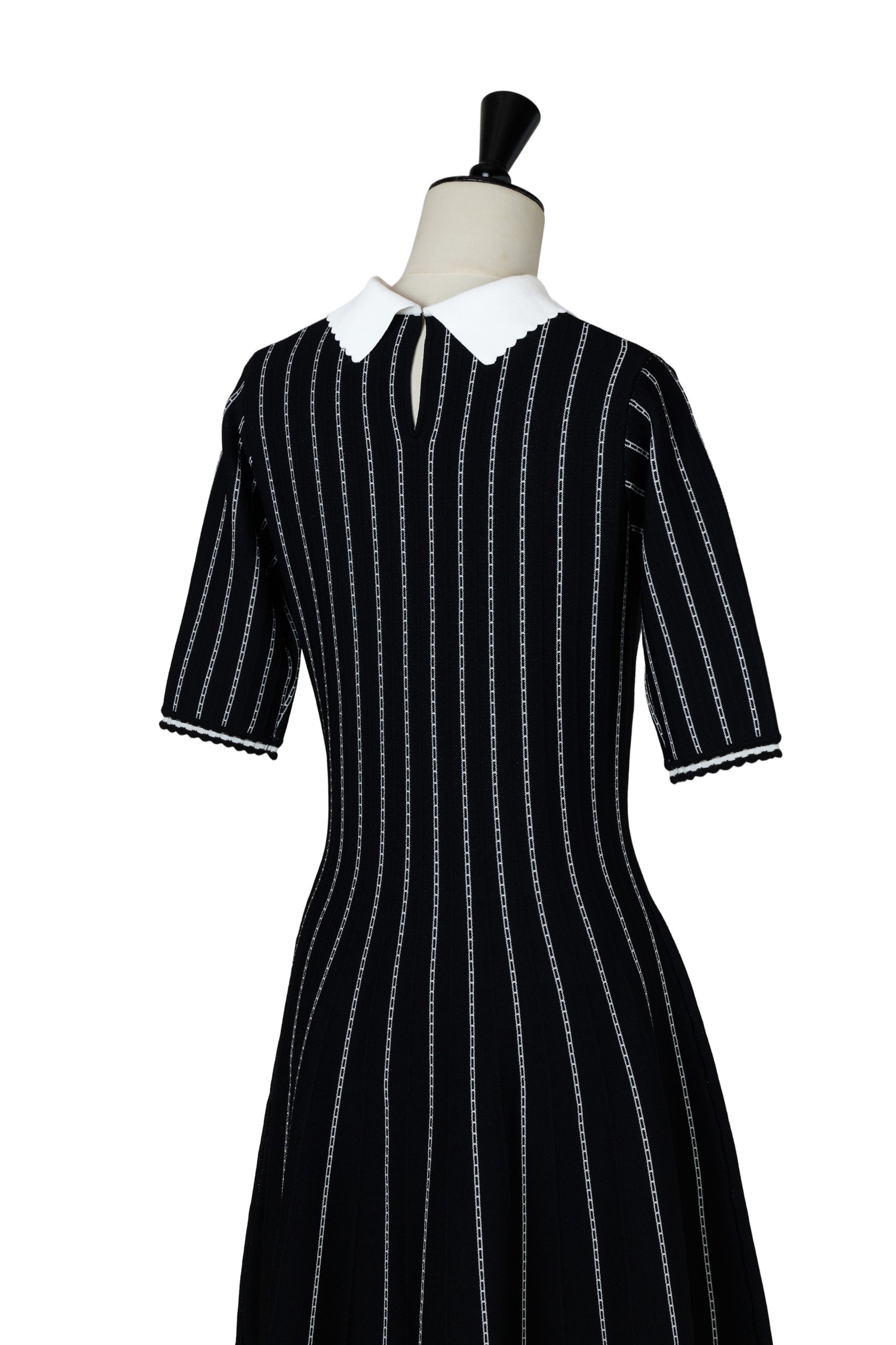 Striped Jacquard Knit Dress