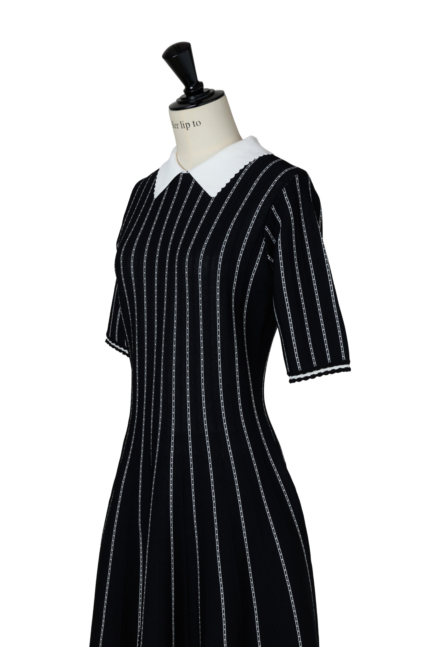Striped Jacquard Knit Dress