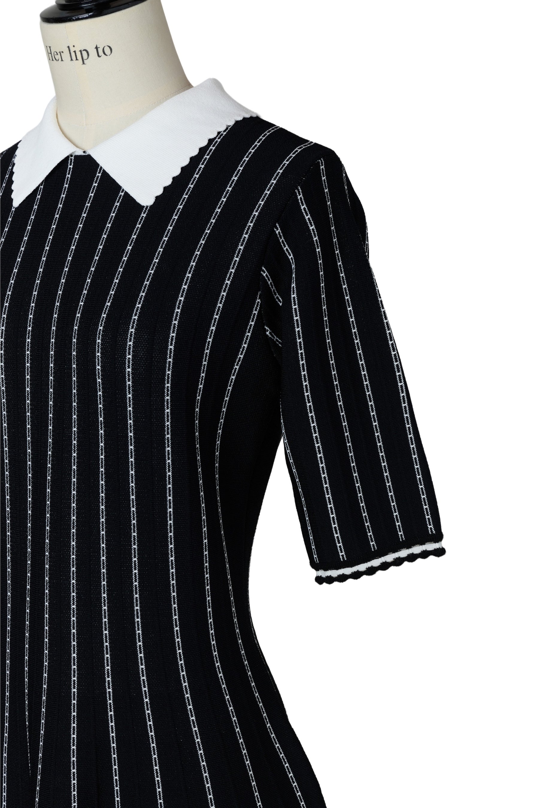 Striped Jacquard Knit Dress