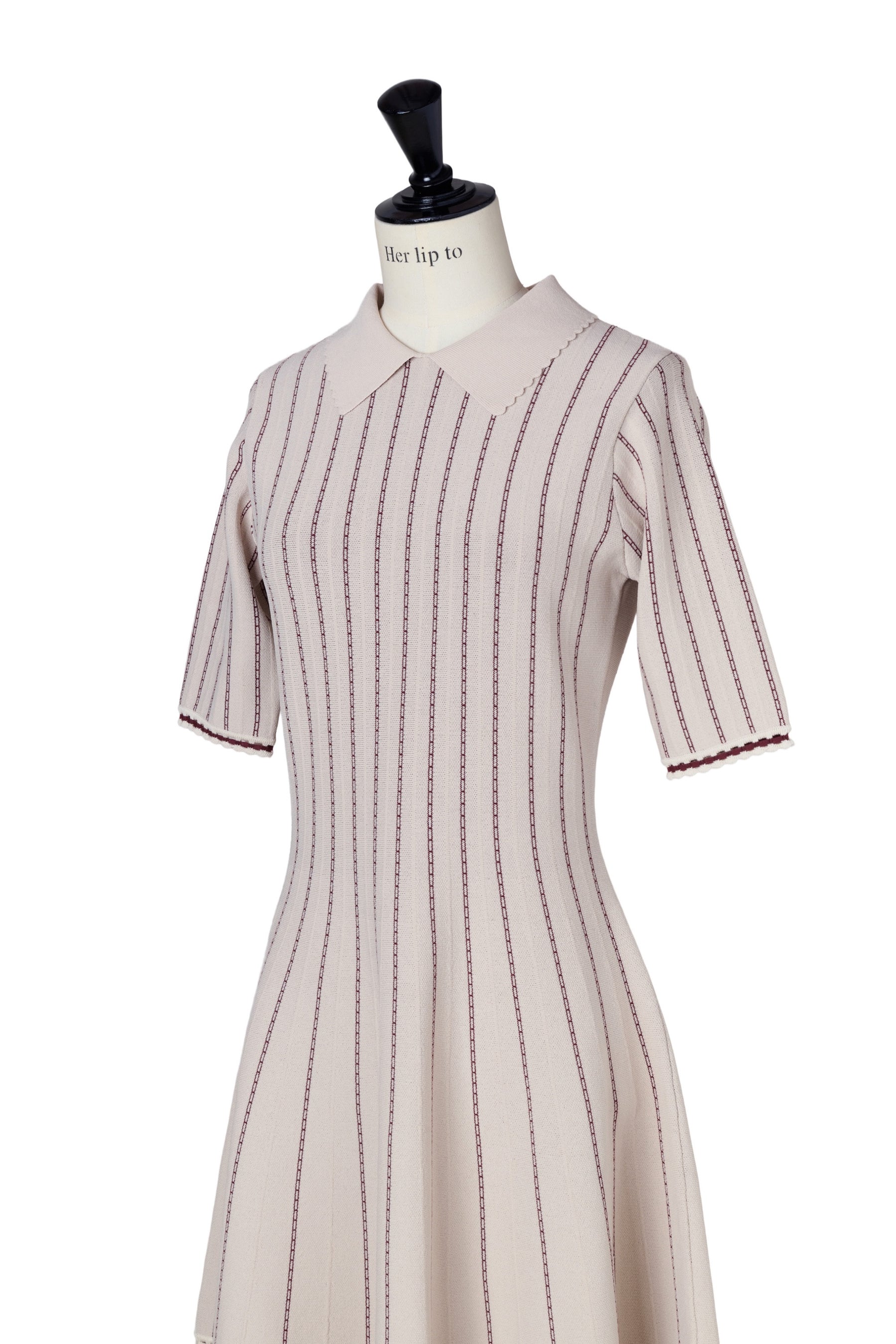 Striped Jacquard Knit Dress