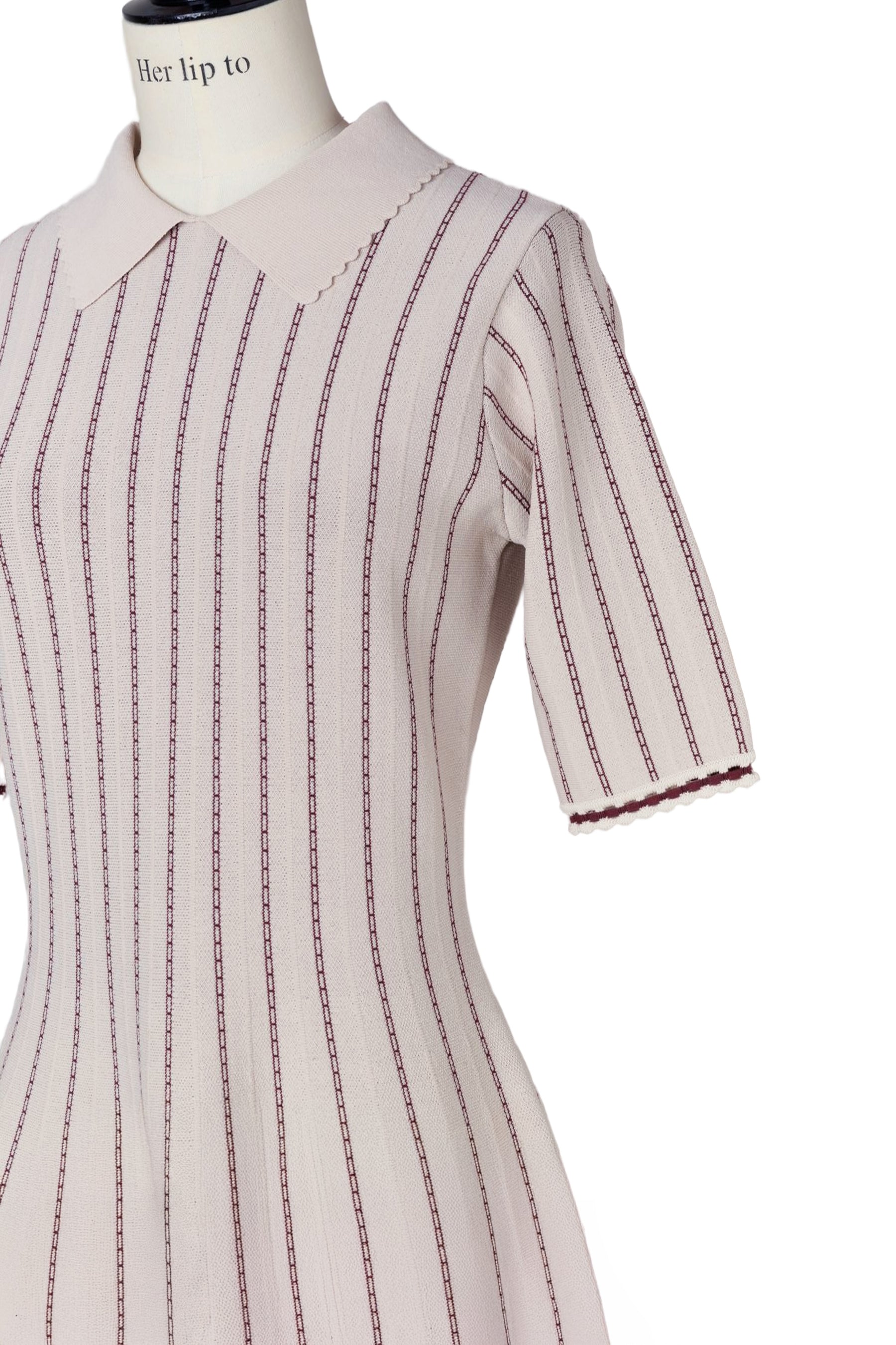 Striped Jacquard Knit Dress