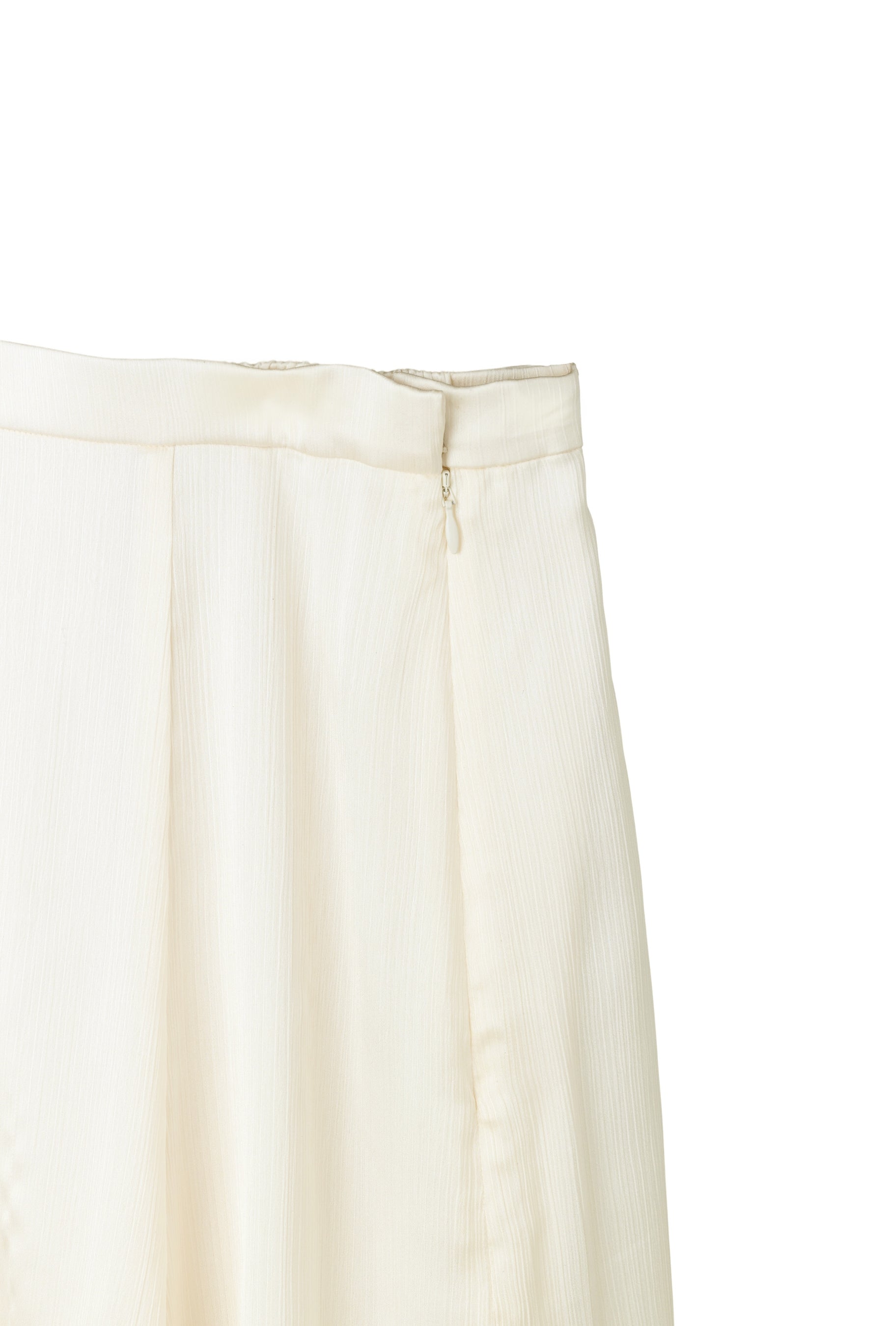 Layered Frilled Satin Skirt