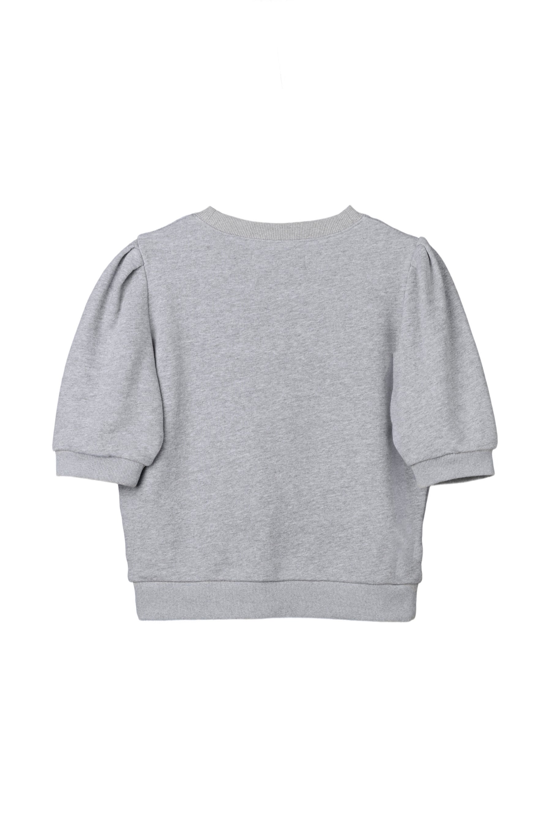 H Logo Puff-Sleeve Sweatshirt
