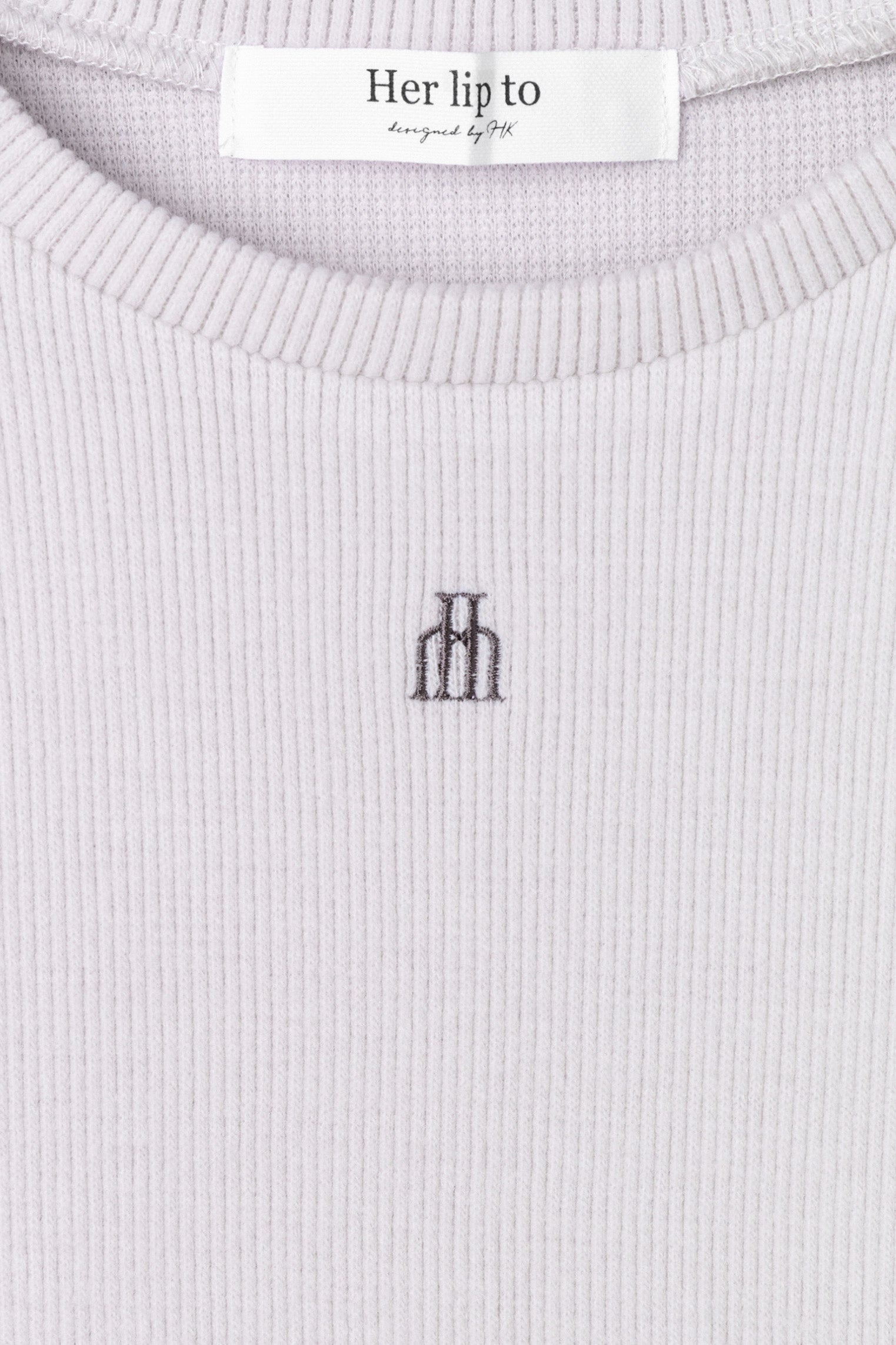 【新色】Trois Logo Ribbed Tee