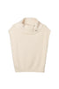 Fold-Over Sleeveless Knit Top