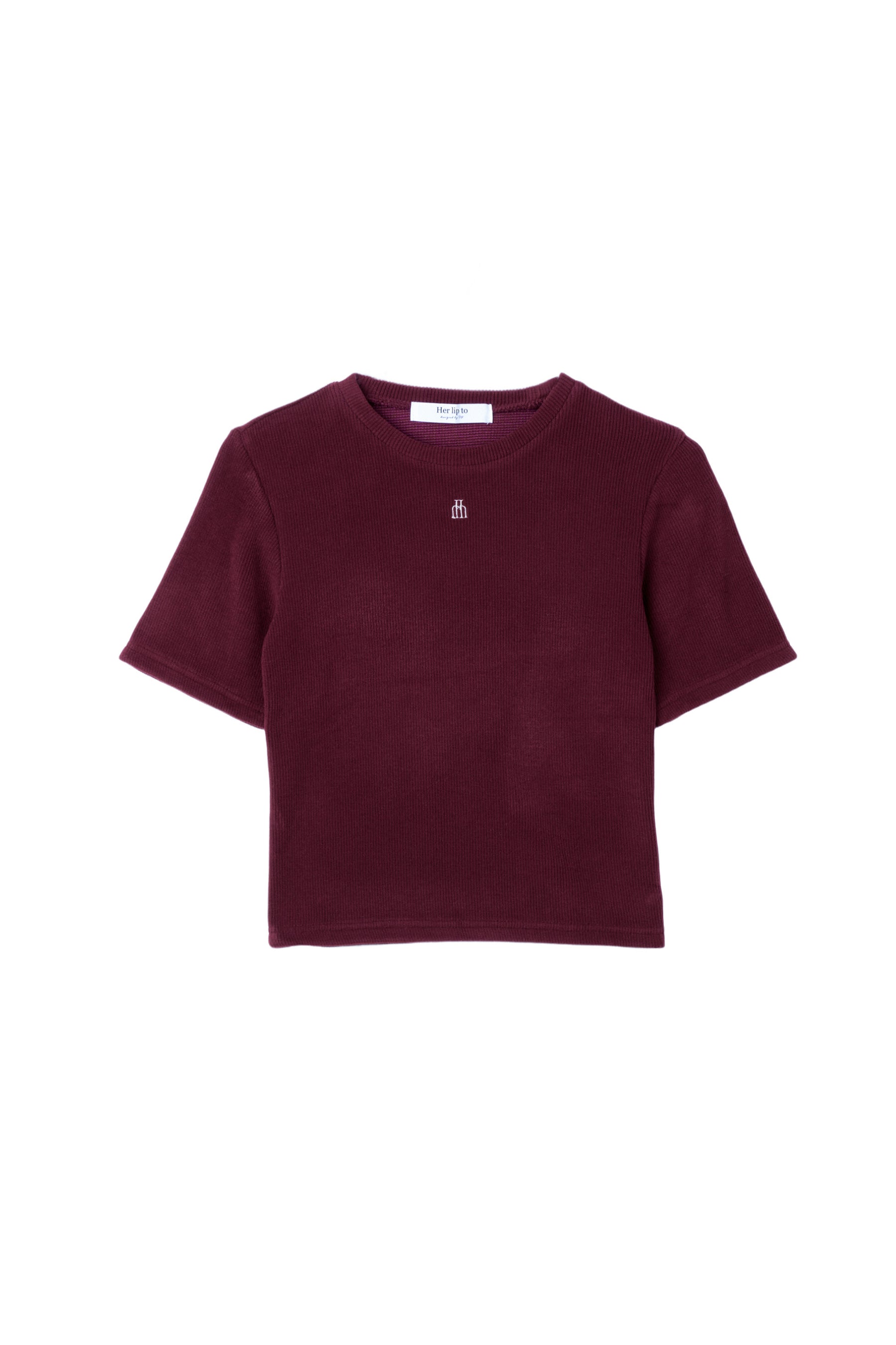 【新色】Trois Logo Ribbed Tee