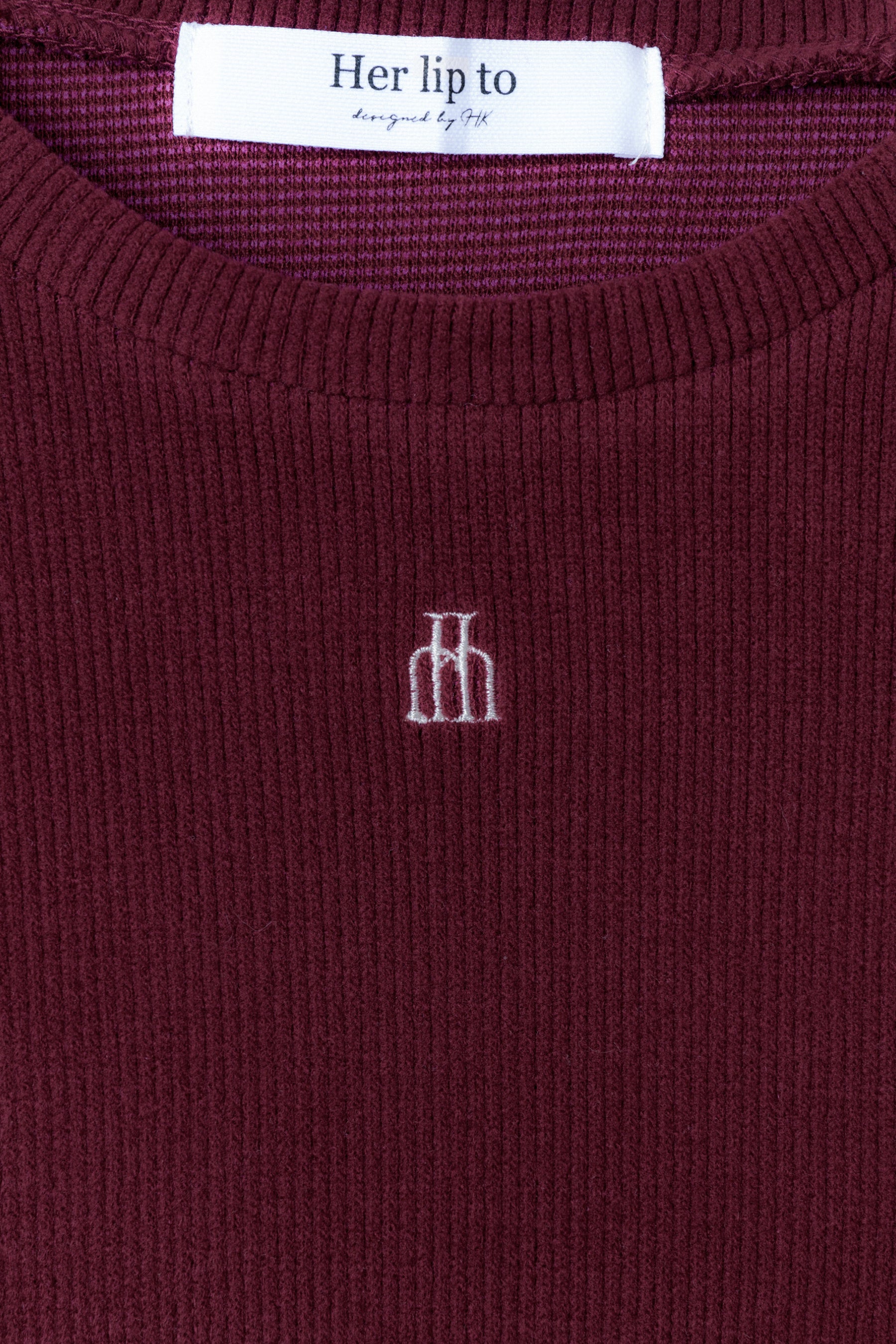 【新色】Trois Logo Ribbed Tee
