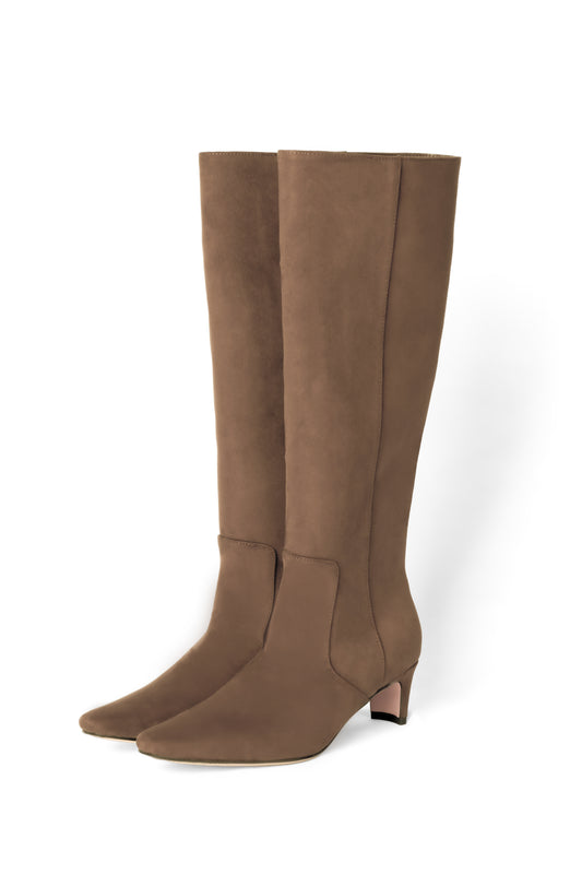 Faux Suede Long Boots
