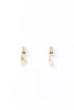 Twin-Arch Drop Pearl Earrings
