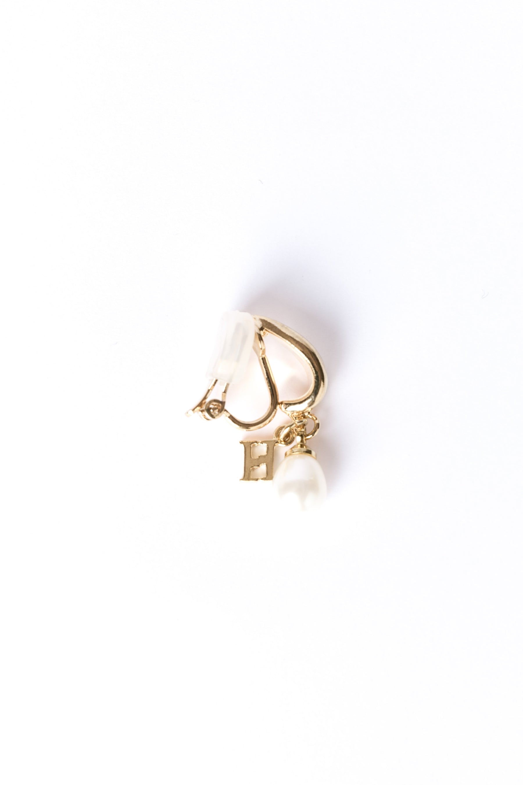 Twin-Arch Drop Pearl Earrings