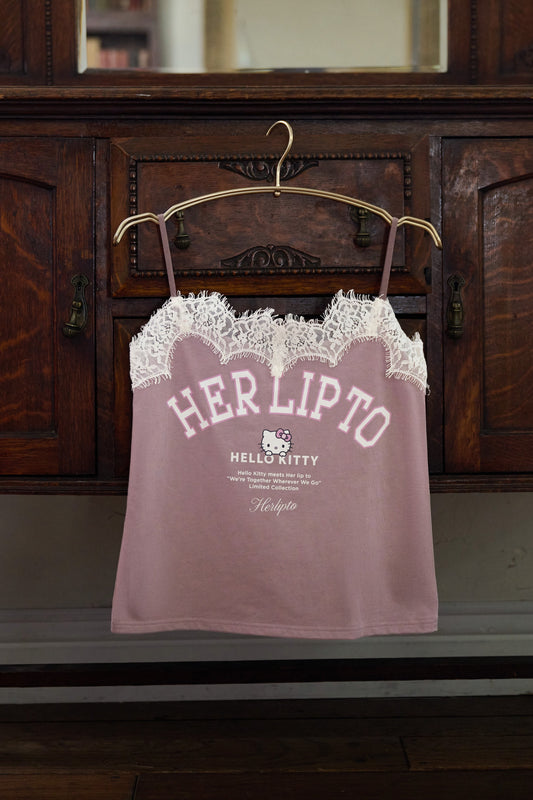 HLT x Hello Kitty Lace-Trim Camisole