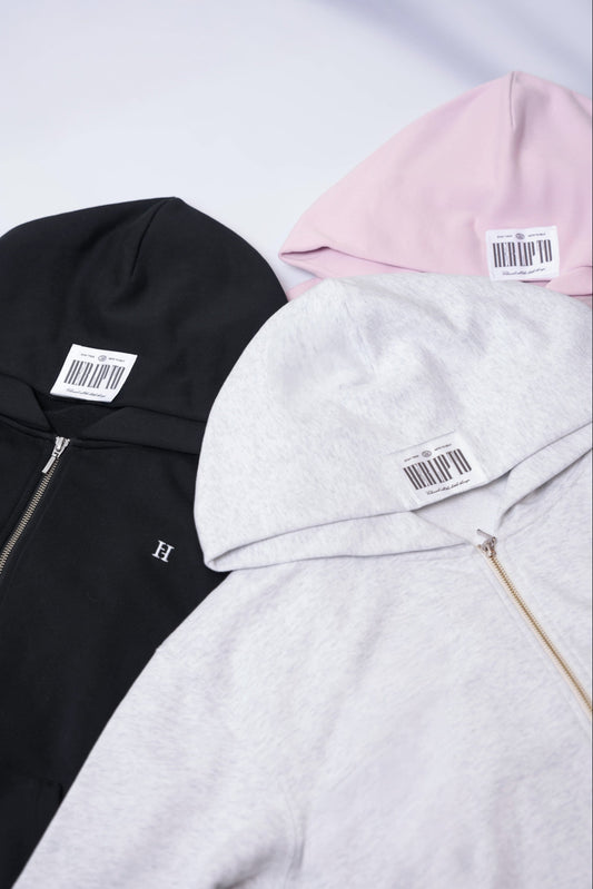 【10月下旬発送】【black】Flight Mode Boyfriend Zip Hoodie