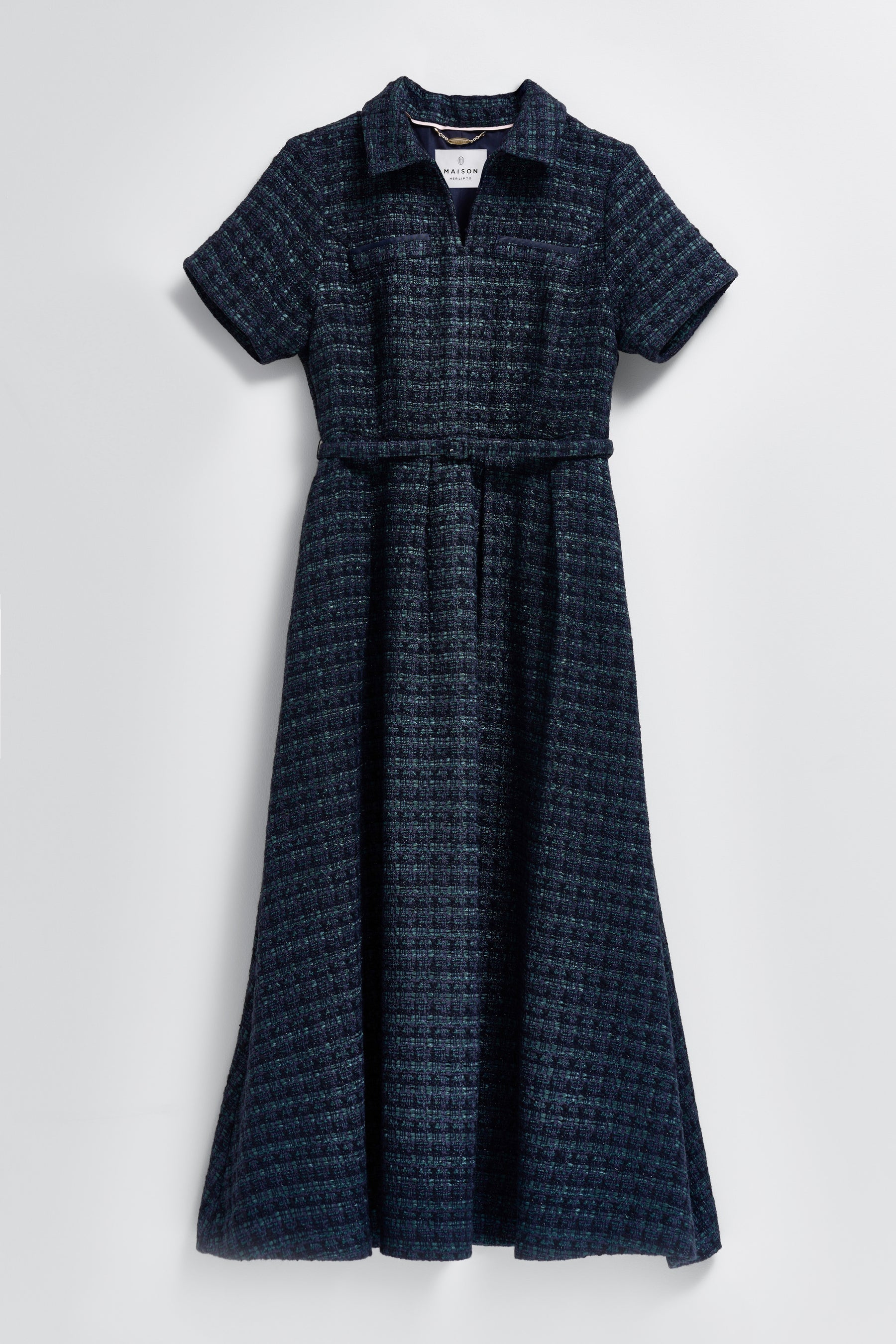 【10月下旬発送発送】Vol.1 Tweed Belted Dress