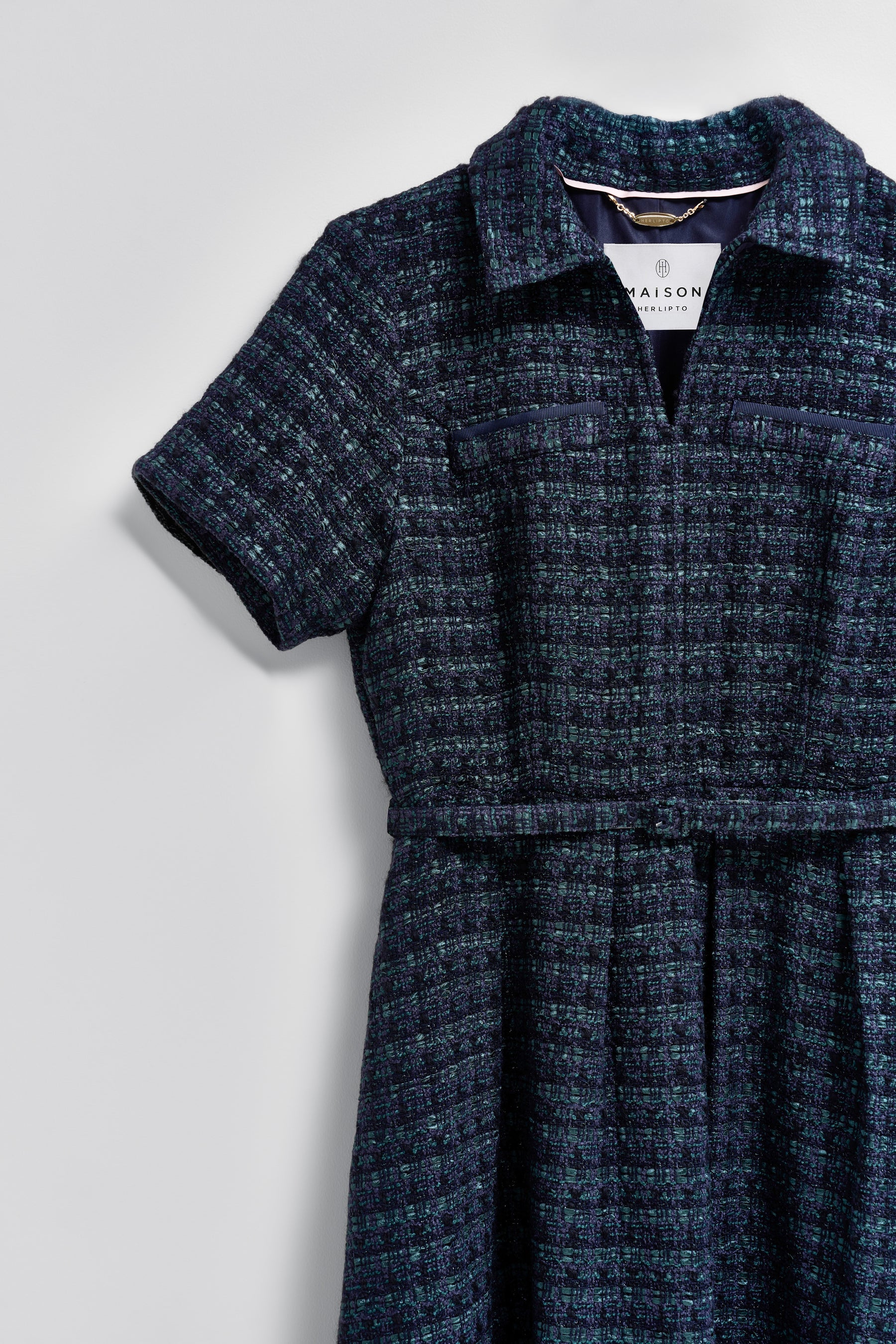 【10月下旬発送発送】Vol.1 Tweed Belted Dress