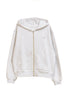 【light gray / pink】Flight Mode Boyfriend Zip Hoodie