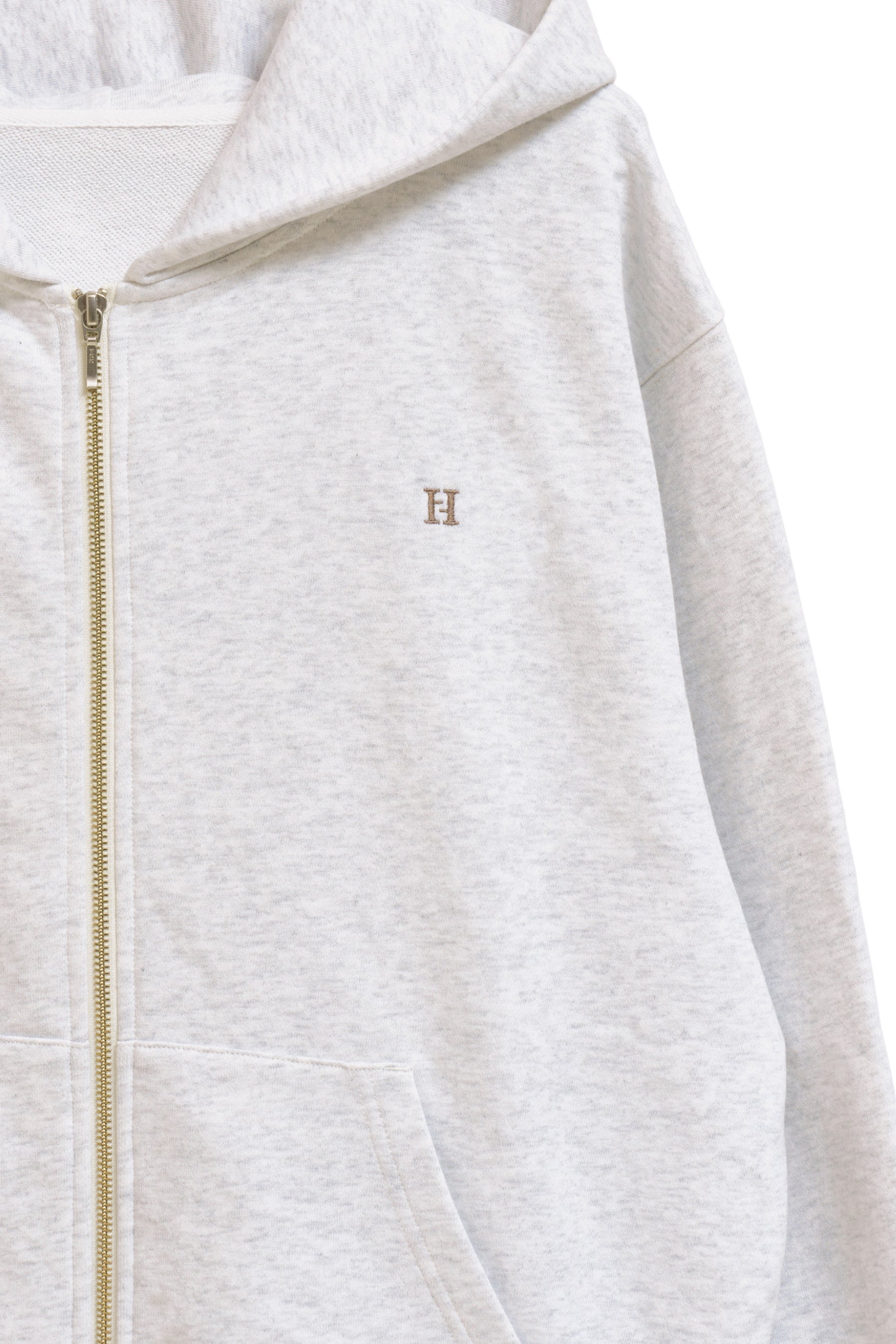 【light gray / pink】Flight Mode Boyfriend Zip Hoodie