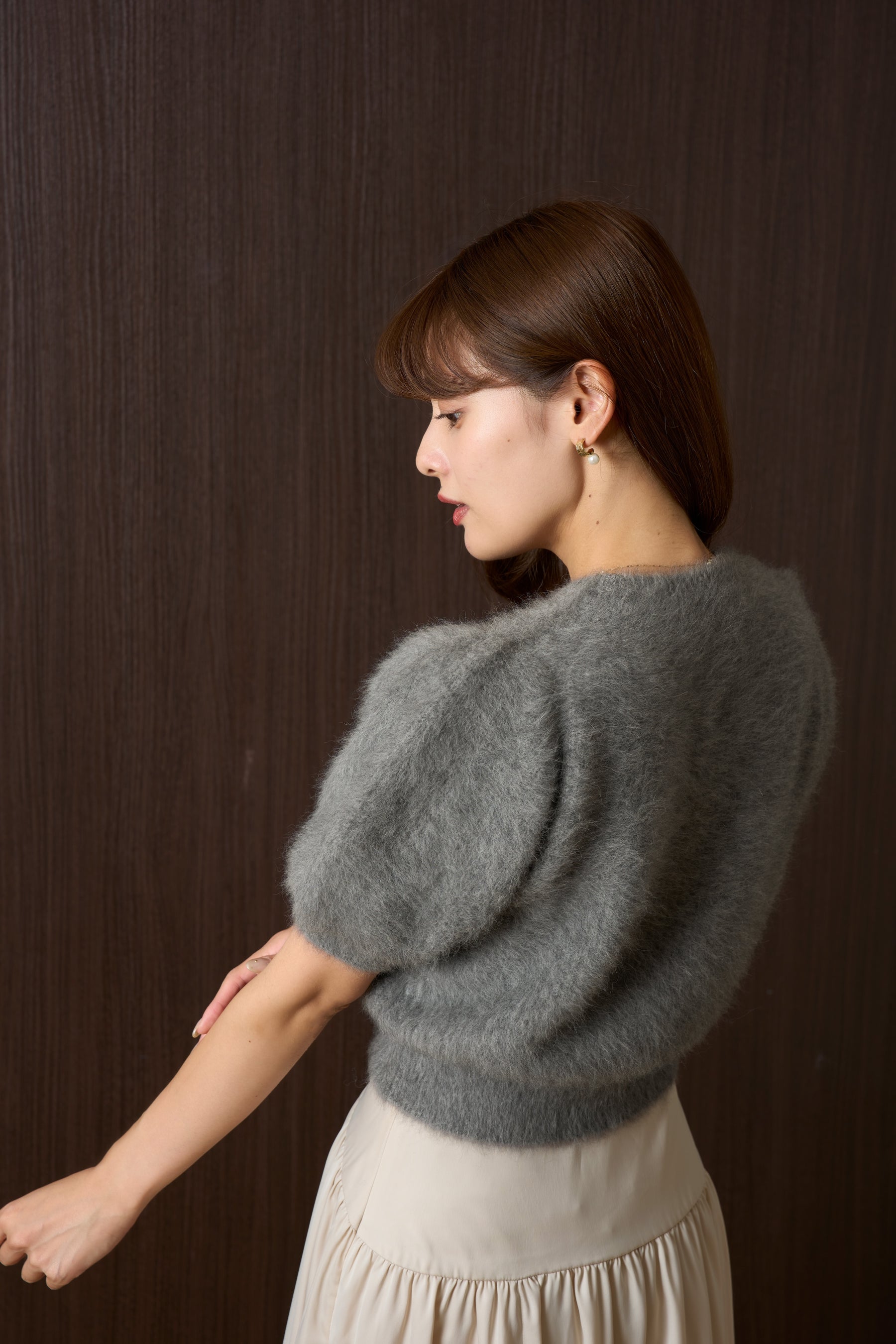 【9月下旬出貨】【新色】Fancy Cashmere Blend Pullover