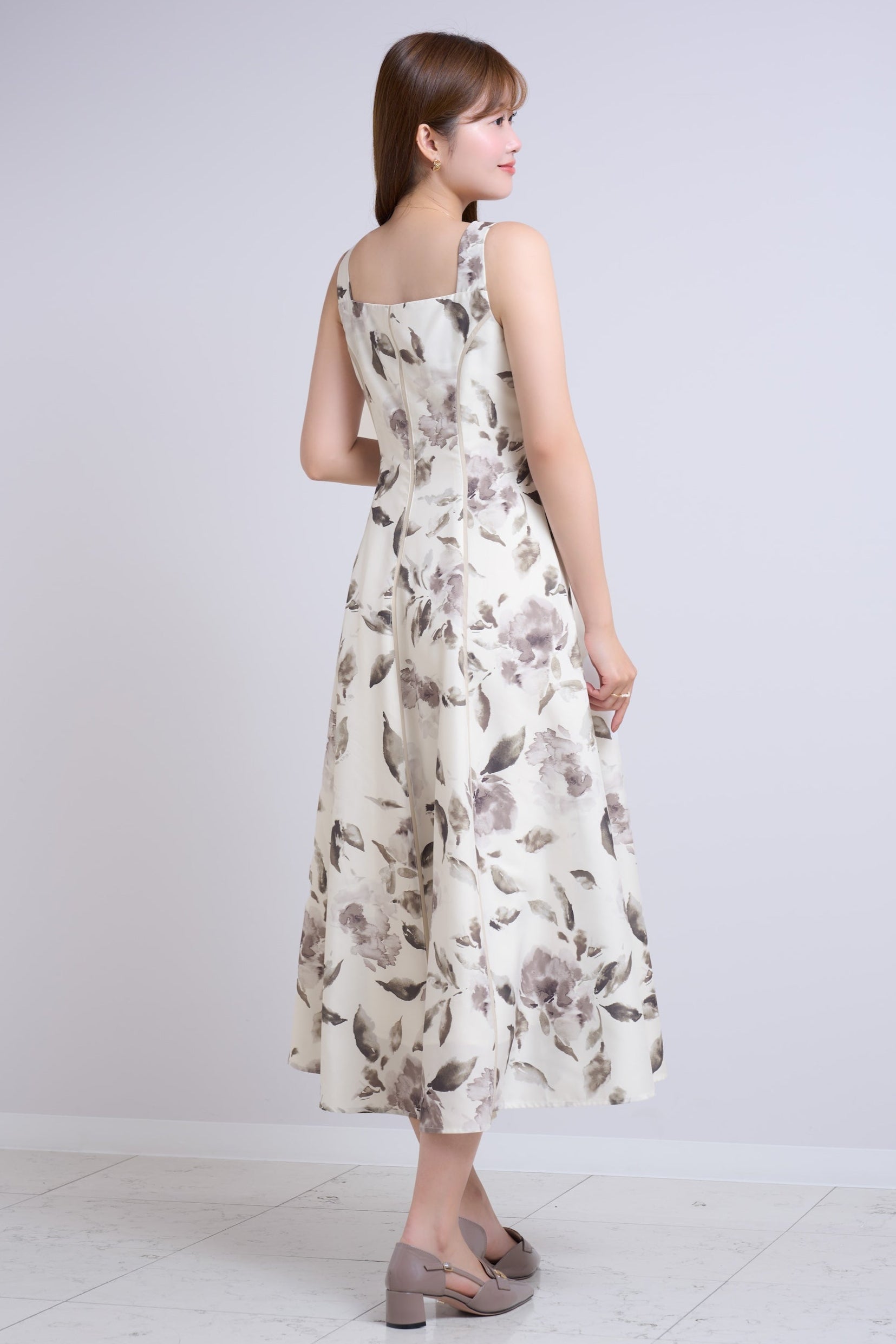 Noemie Floral Zip-Up Dress