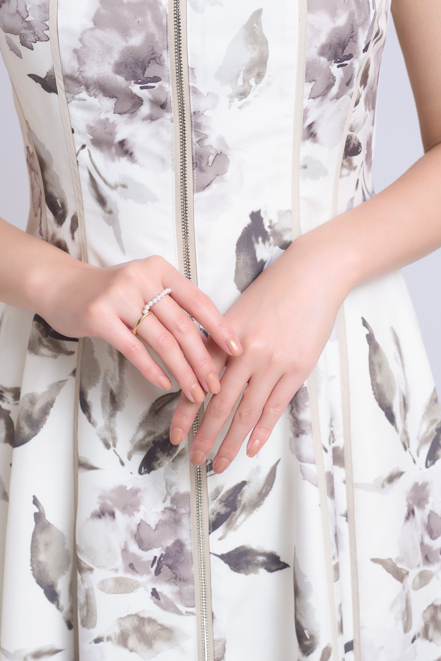 Noemie Floral Zip-Up Dress