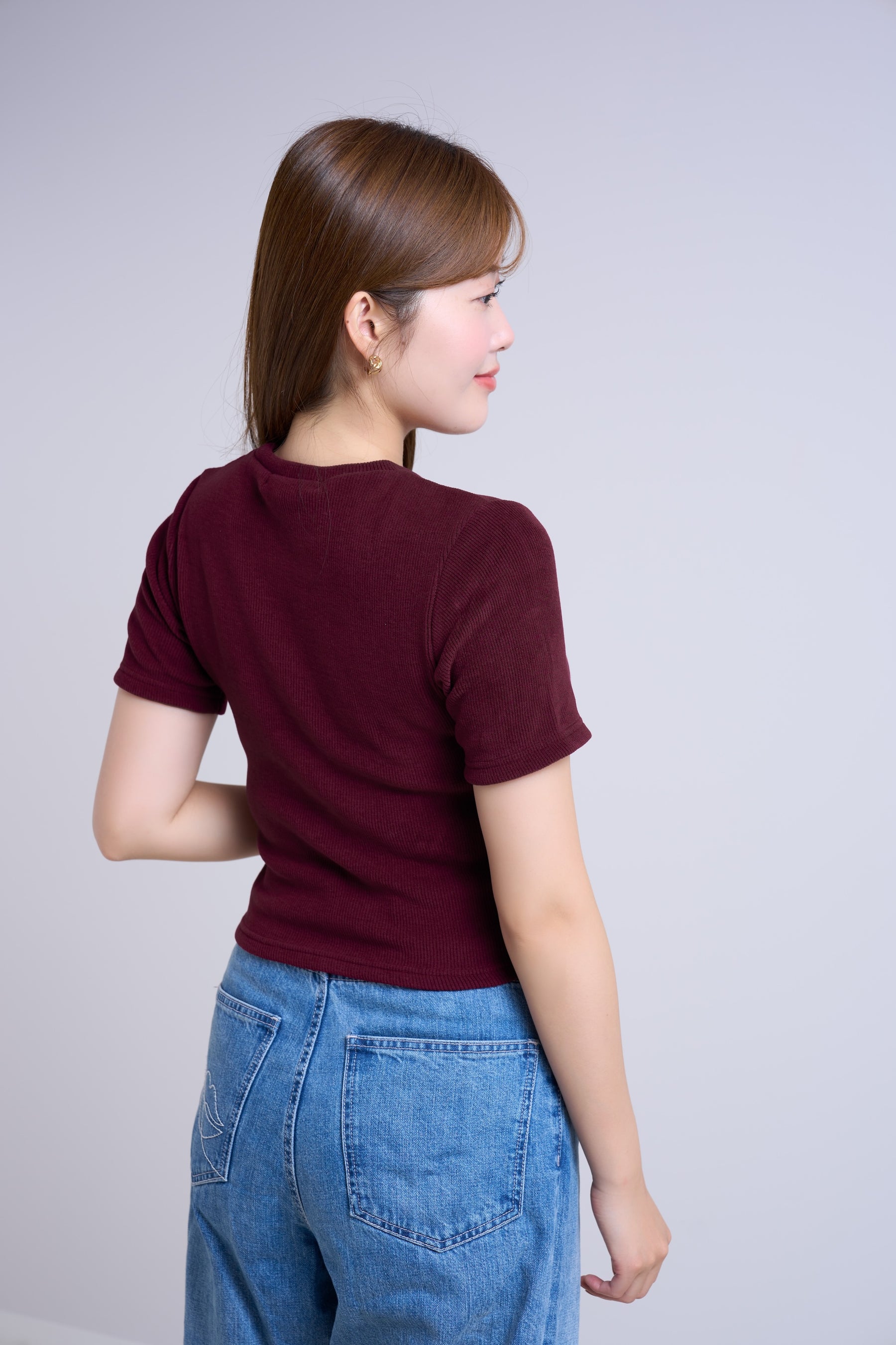 【新色】Trois Logo Ribbed Tee