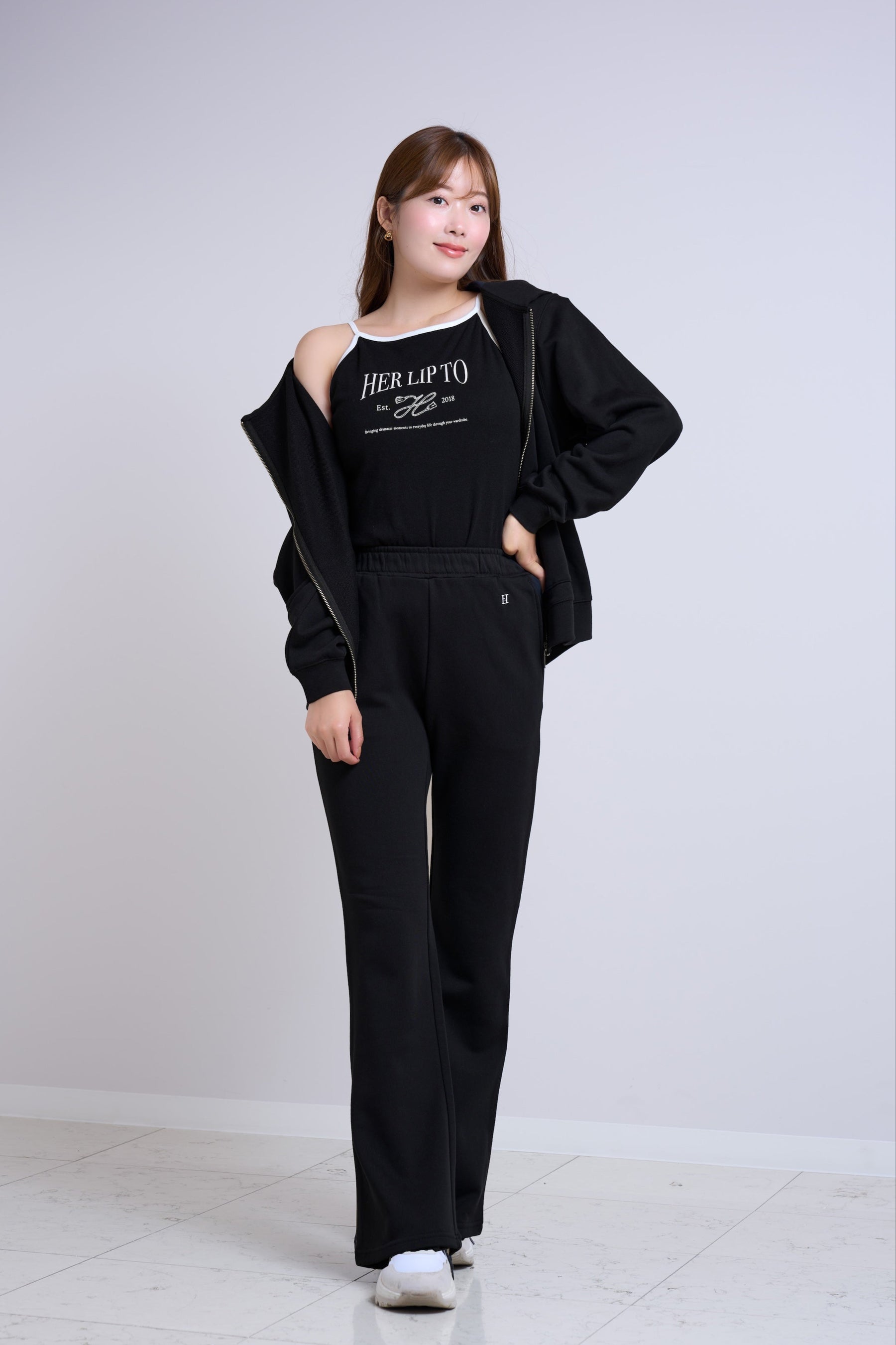 【10月上旬発送】【black】Flight Mode Semi-Flare Pants