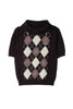 Pia Argyle Knit Top