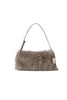 Faux Fur Top-Handle Bag