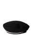 Pearl-Trimmed Melton Beret