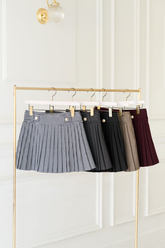 【新色】Vienna Pleated Mini Skirt