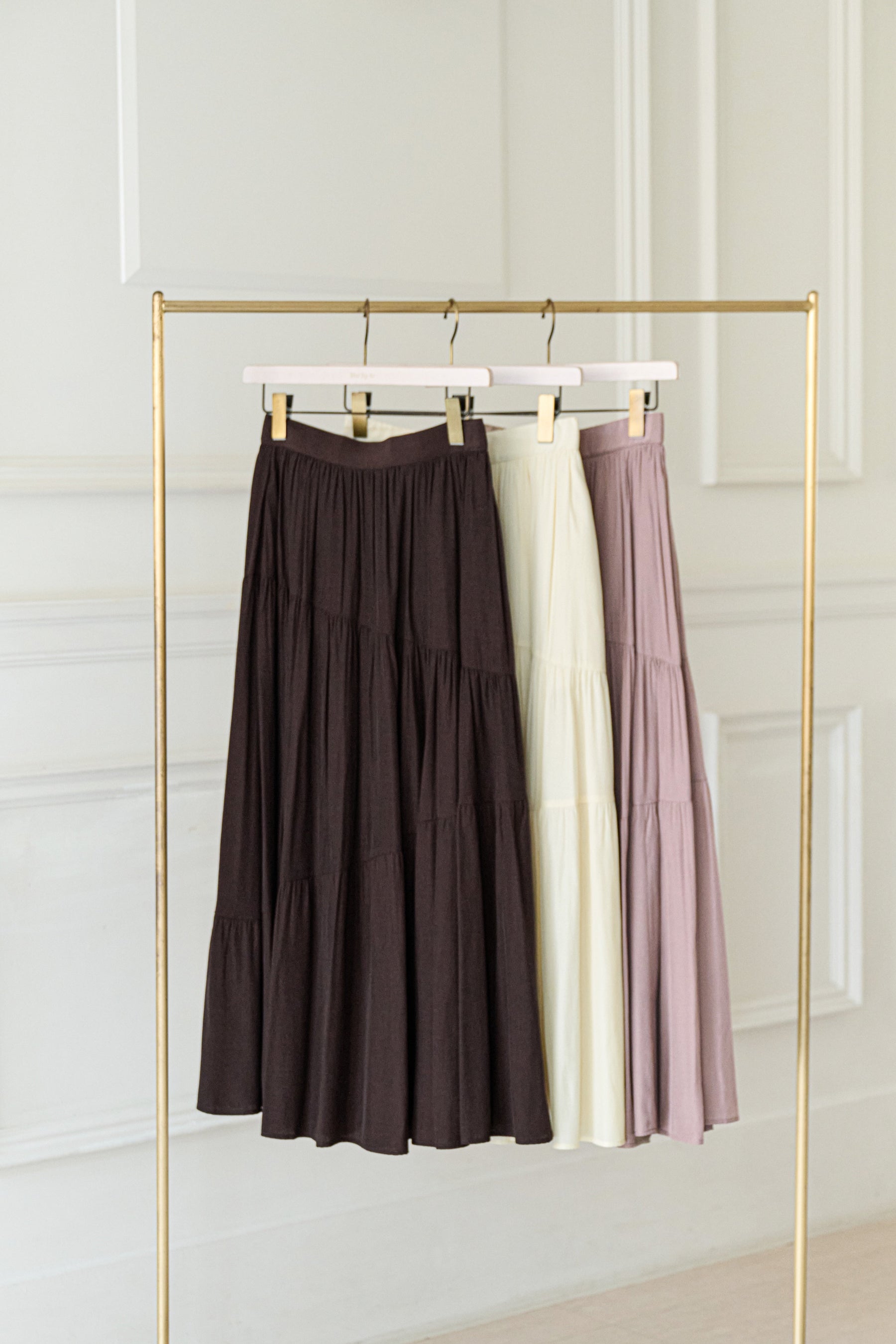 【新色】Asymmetry Tiered Skirt