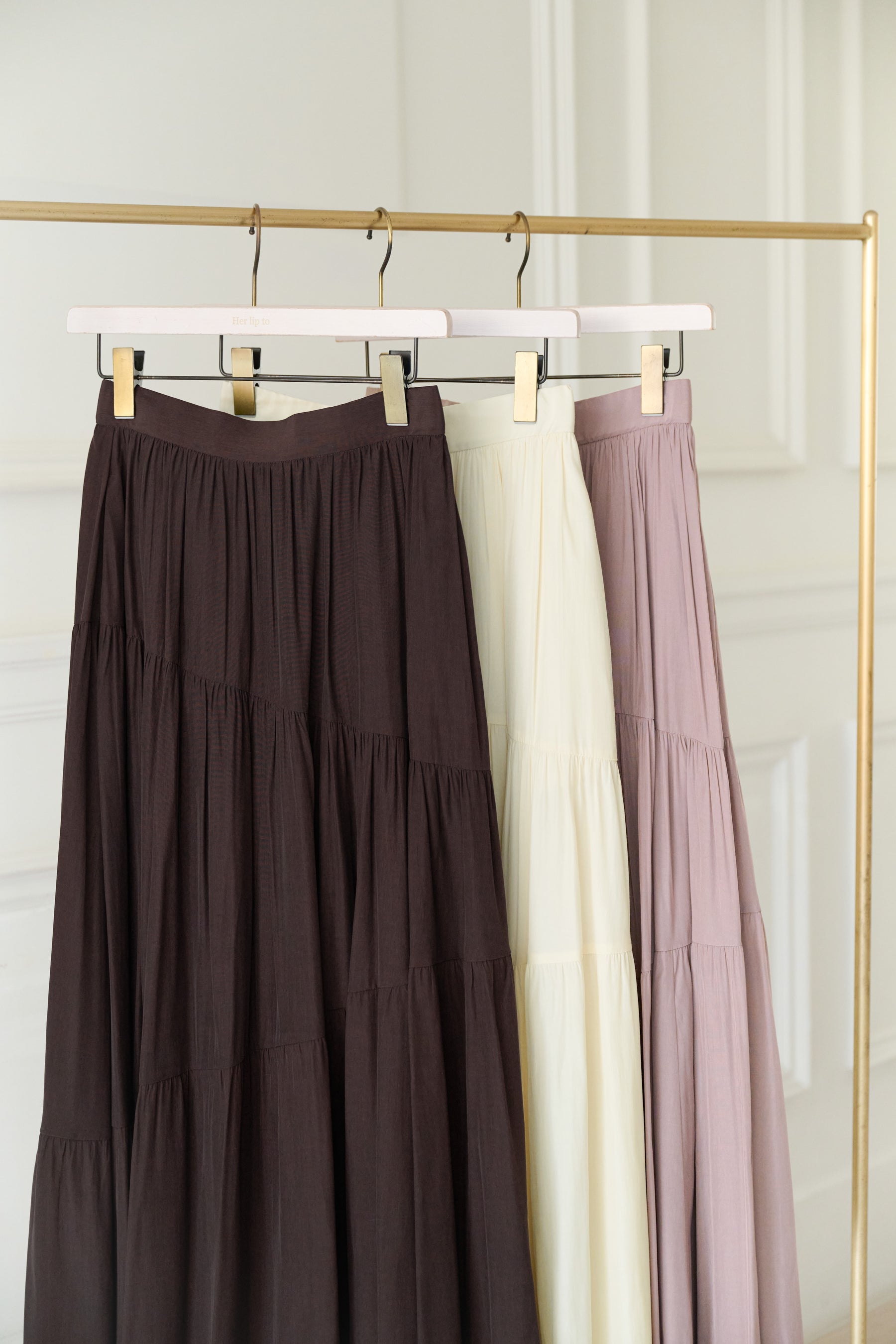 【新色】Asymmetry Tiered Skirt