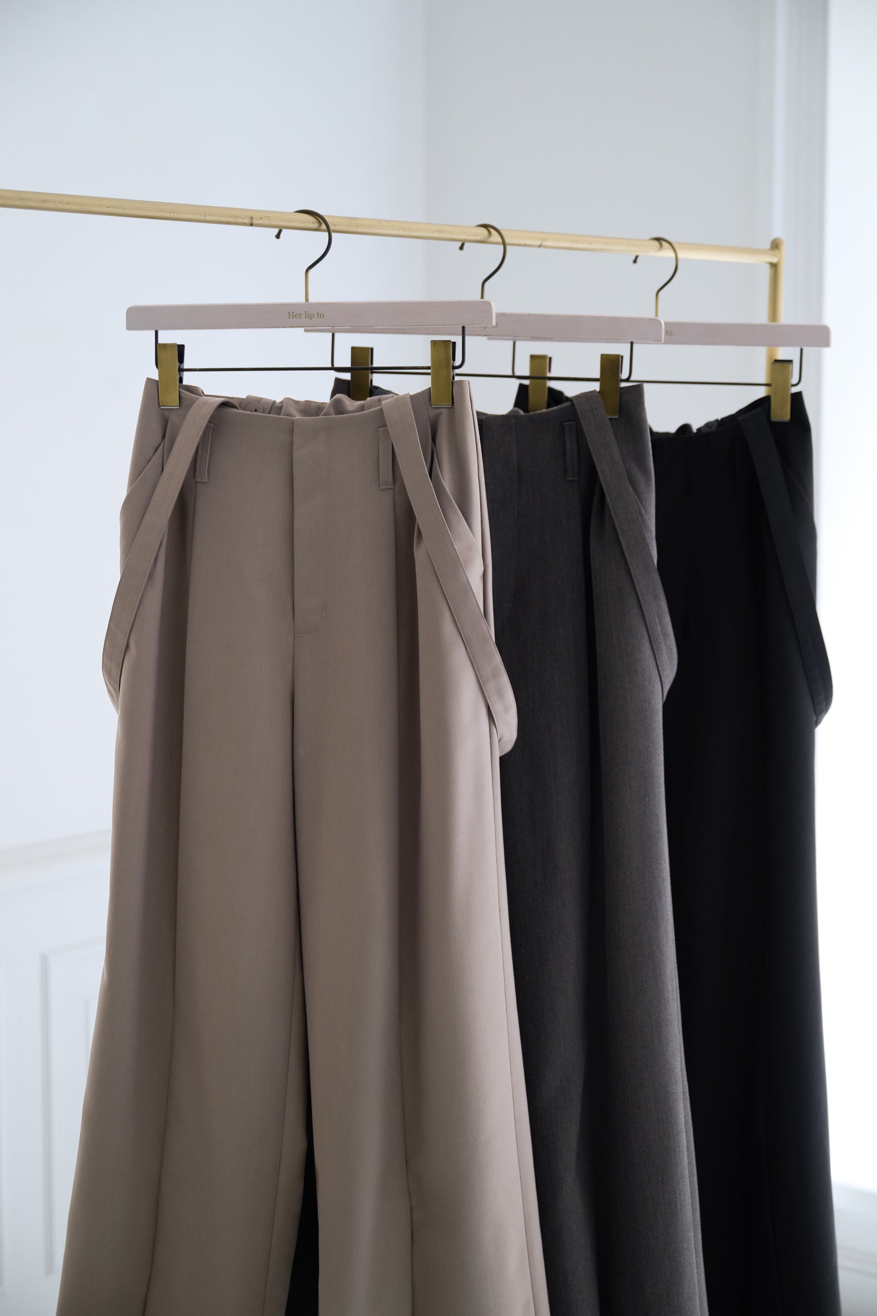 Front-Vent Suspender Pants