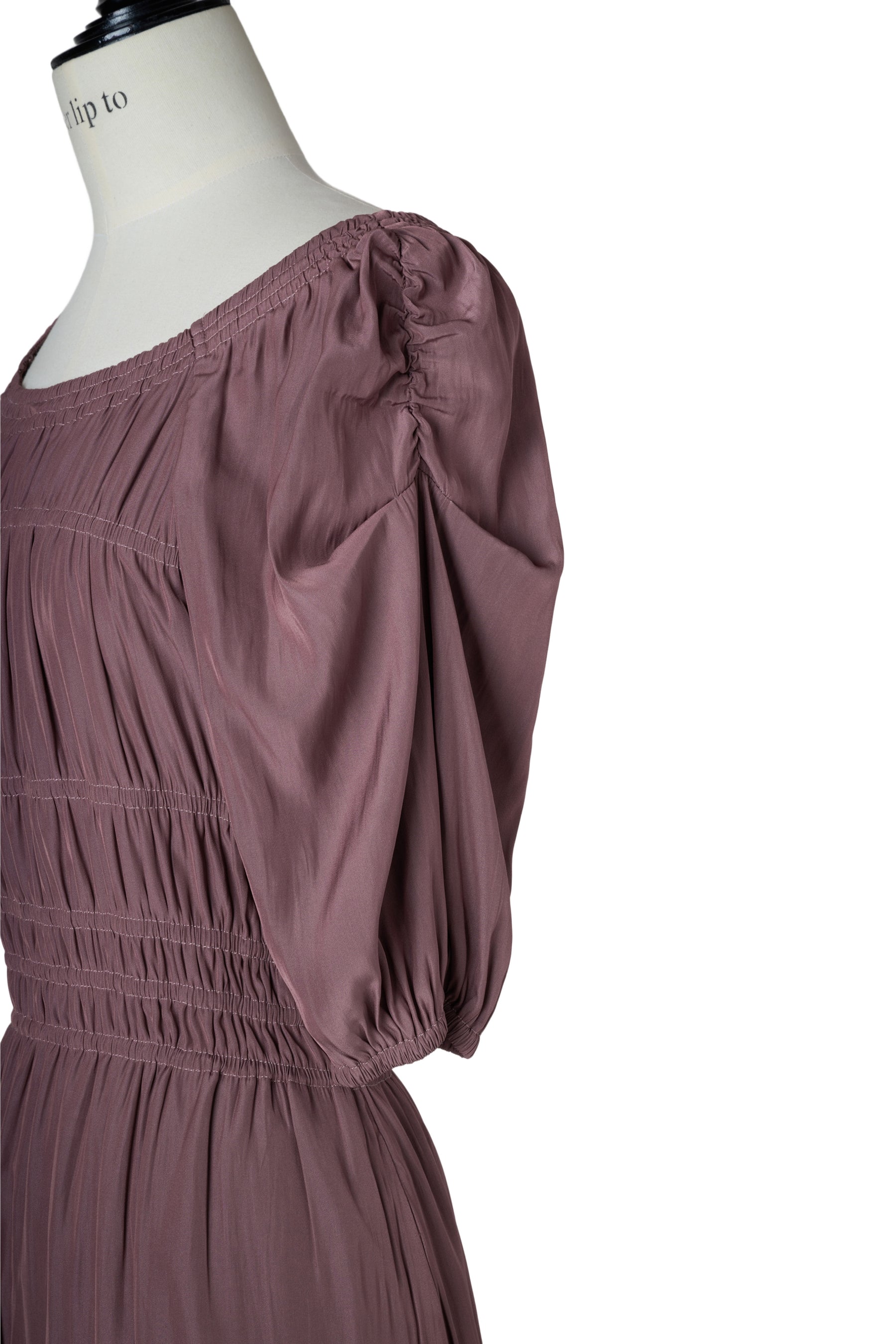 Two-Way Gathered Flare Dress